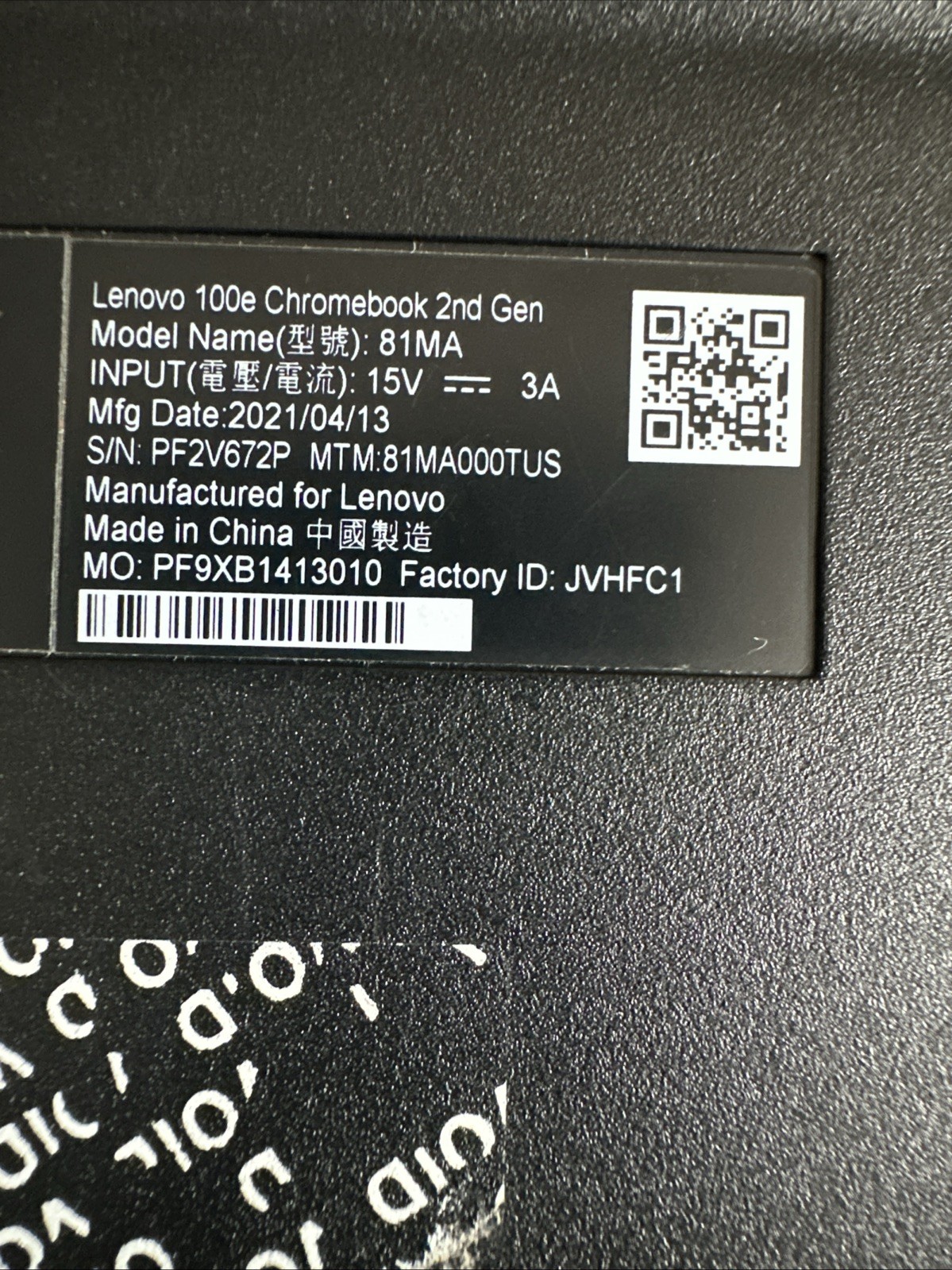 Chromebook Laptop Parts Or Repair No Charger