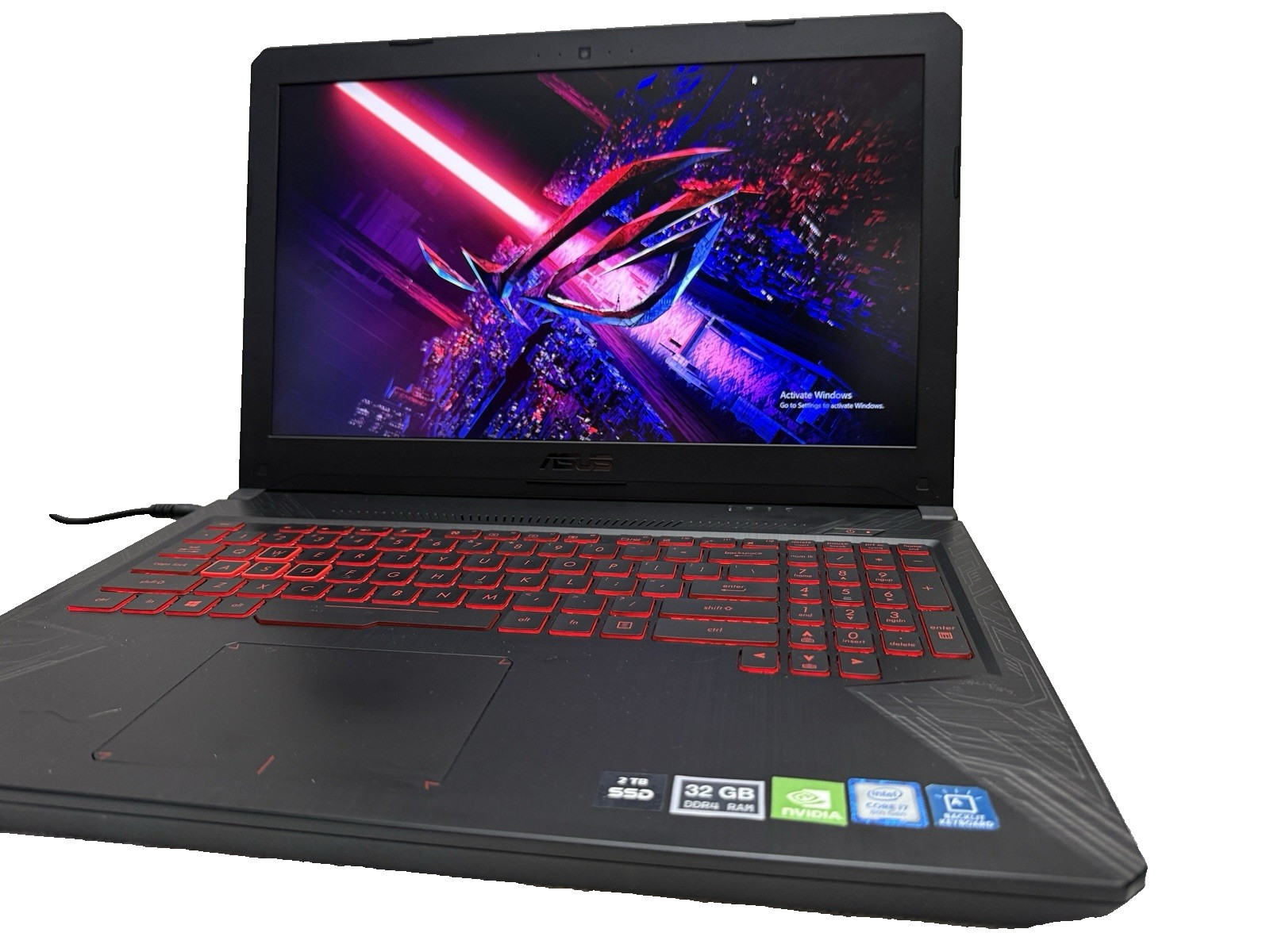 15.6″ Asus TUF FX504G | Hex-i7 8th w/GeForce | 16G | 128G SSD+1TB HDD | xBATTx