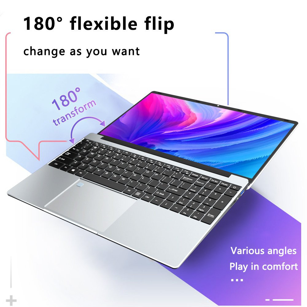 Yepbook 15.6In Laptop,8Gb RAM, 512GB SSD, Intel Celeron N5095, Cooling System,Fi