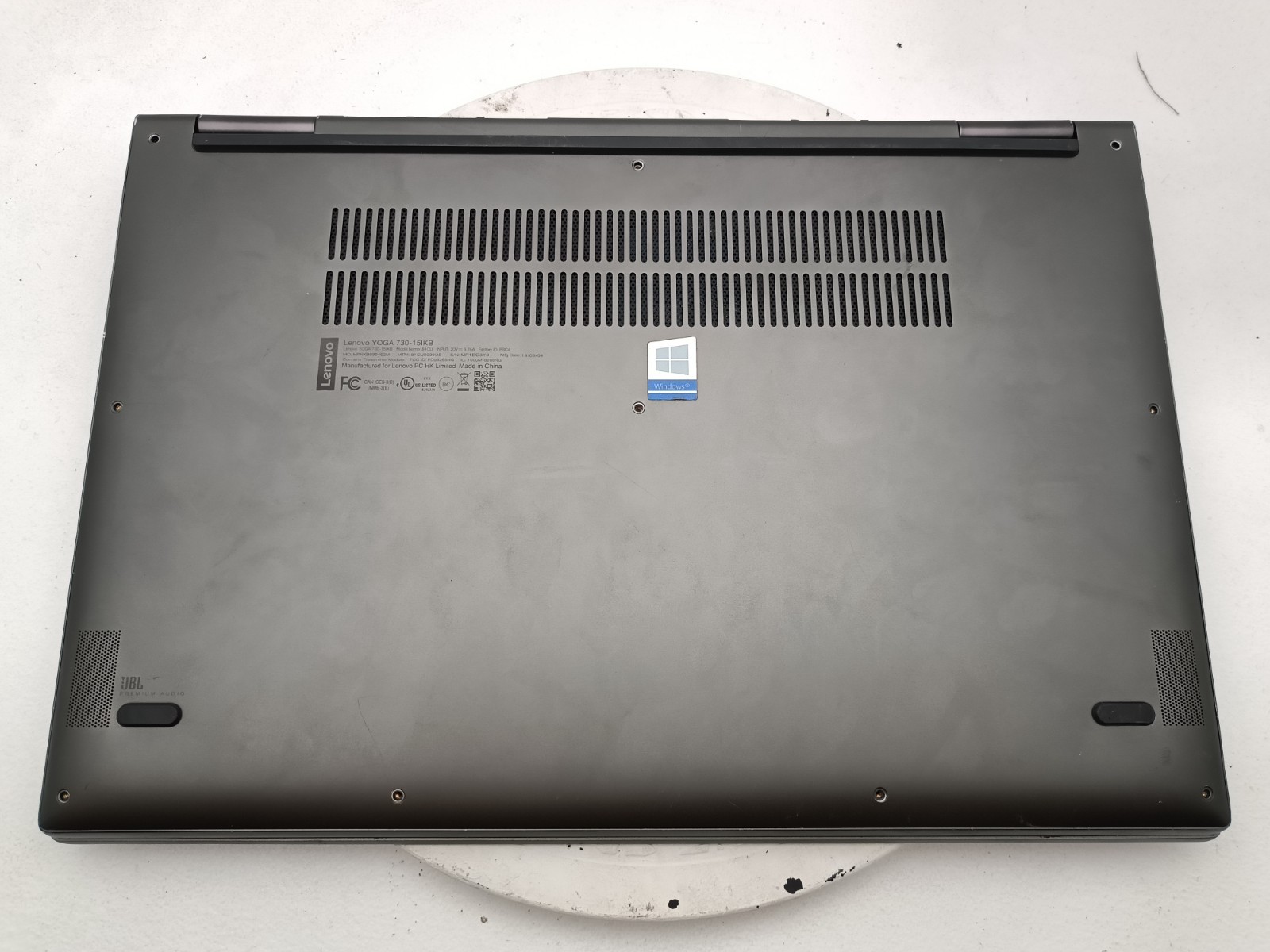 Lenovo Yoga 730-15IKB Laptop Intel i7 8550U 15.6″ Touch 8GB NO HD Parts #91