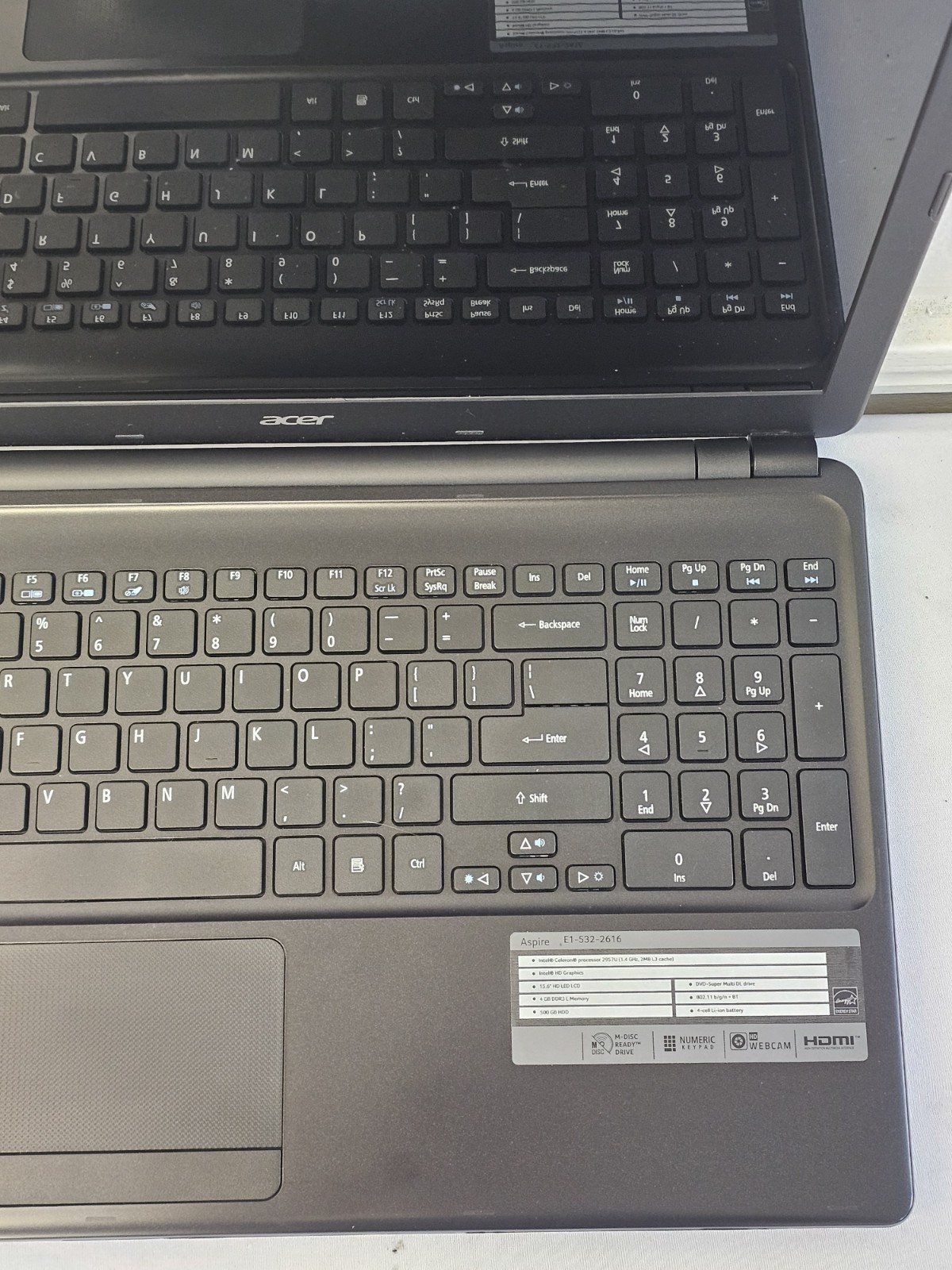 Acer Aspire E1-532-2616 Laptop – WON’T POWER ON – Parts/Repair – Read Desc.