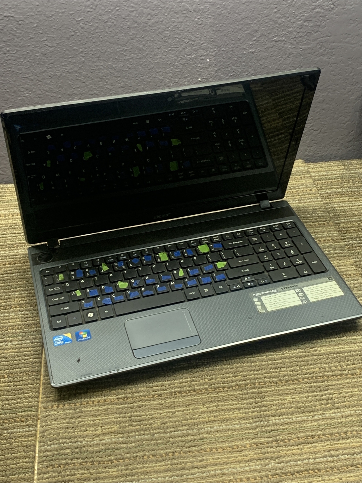 Acer Aspire 5733-6424 Laptop ASIS Intel Pentium I3 Processor 505
