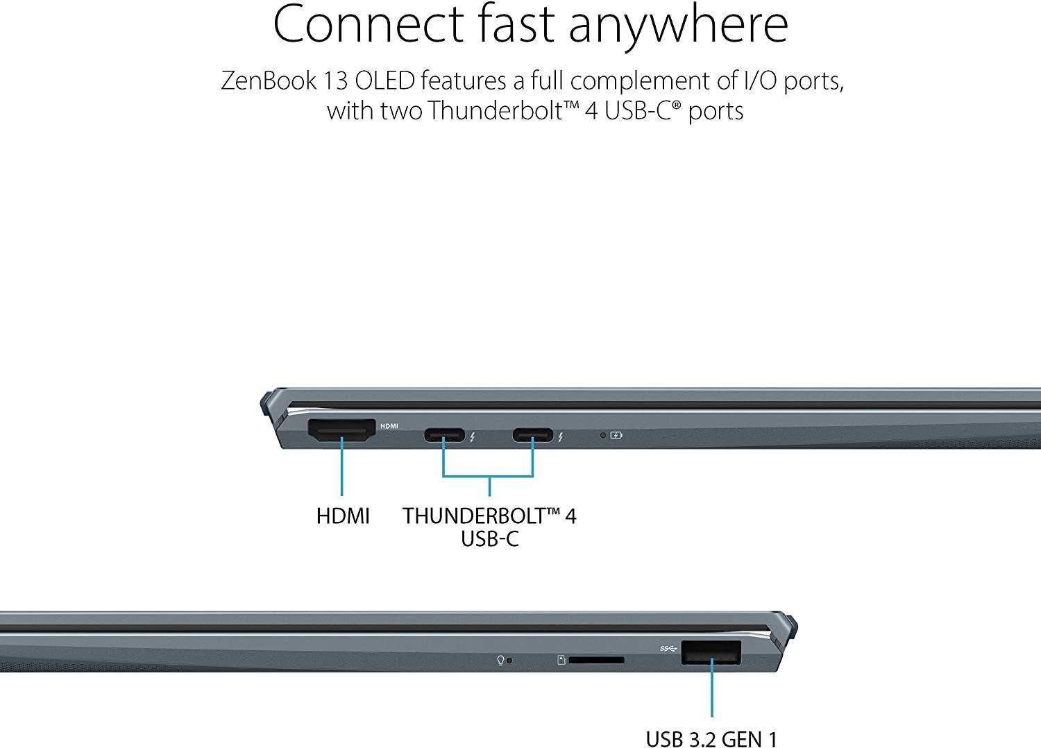 ASUS ZenBook 13 Ultra-Slim Laptop 13.3” OLED FHD NanoEdge Bezel Display Intel