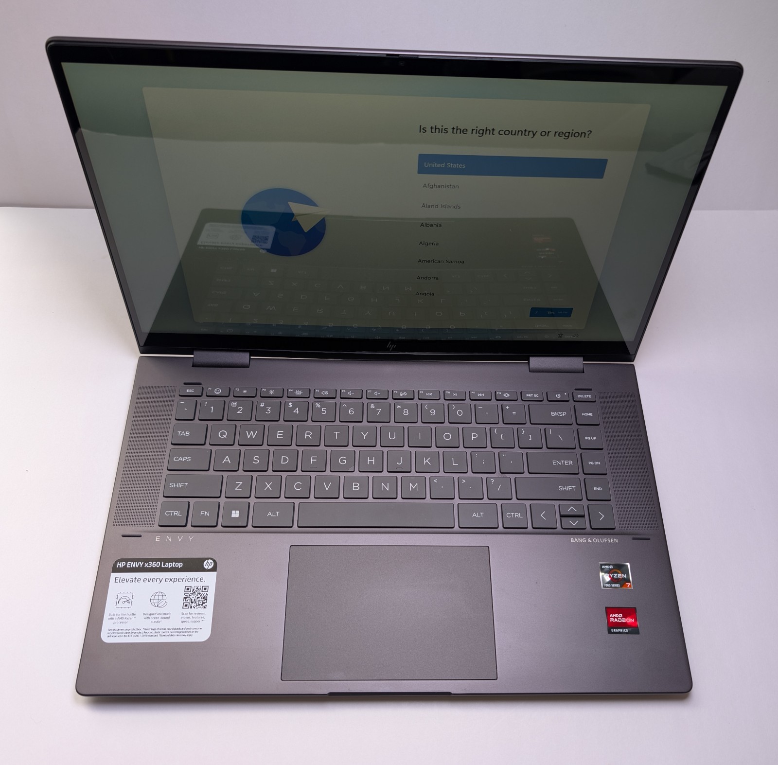 HP Envy x360 15.6″ Ryzen 7 7730U 16GB 512GB SSD Win11 Touch Laptop. ~P17~