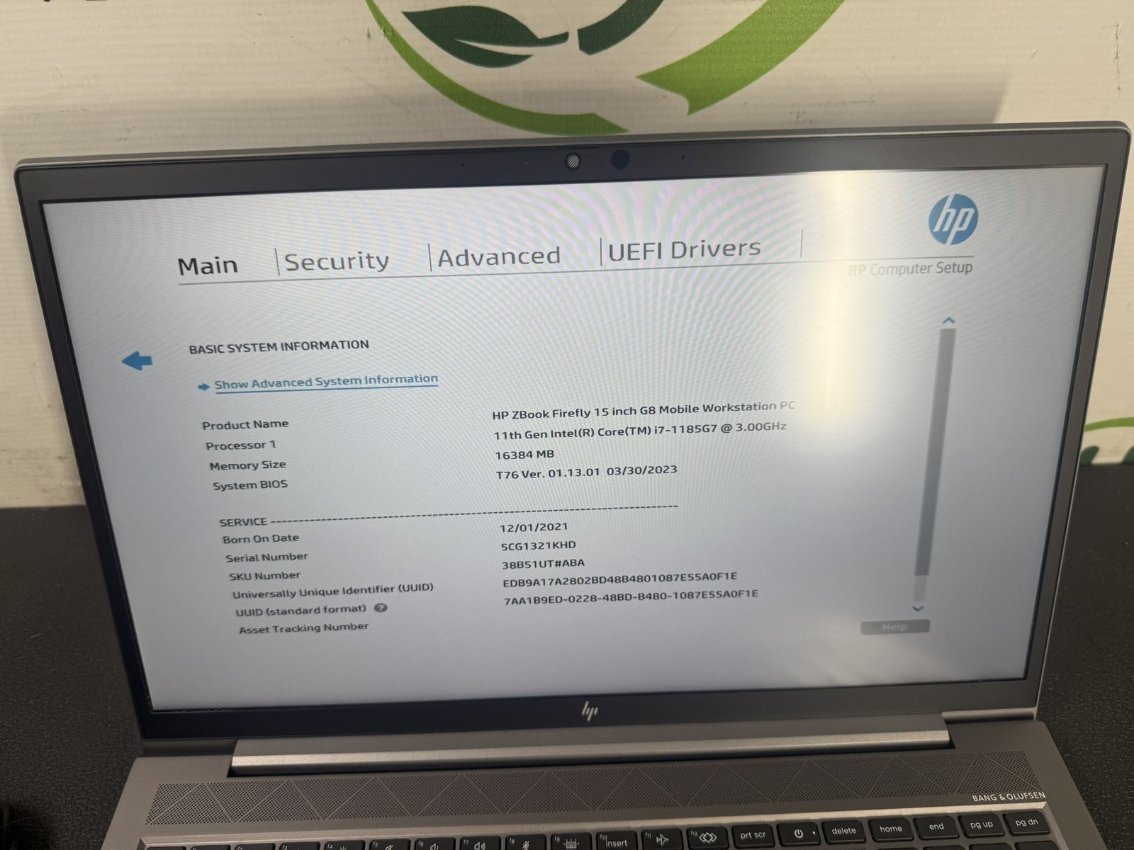 HP ZBook Firefly 15 G8 15.6″ Core i7-1185G7 3.0GHz 16GB DDR4 256GB SSD – READ