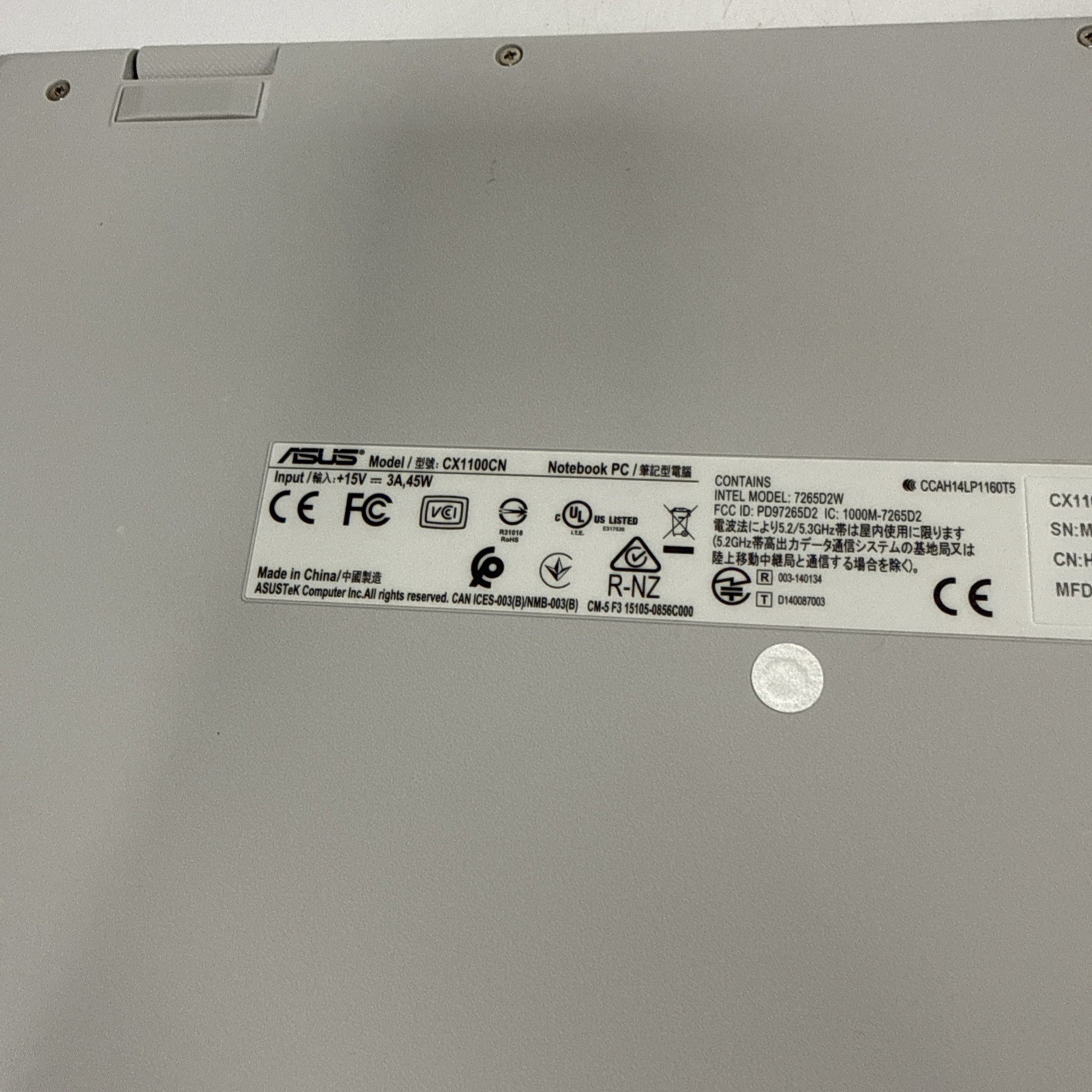 ASUS Chromebook CX1, 11.6″ HD NanoEdge Display, Intel Celeron N3350 Processor