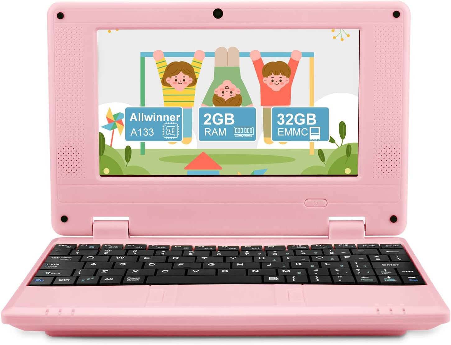 7″ Portable Small Laptop, Android 12.0 OS Quad-Core Cortex A53 with 2GB RAM 32GB