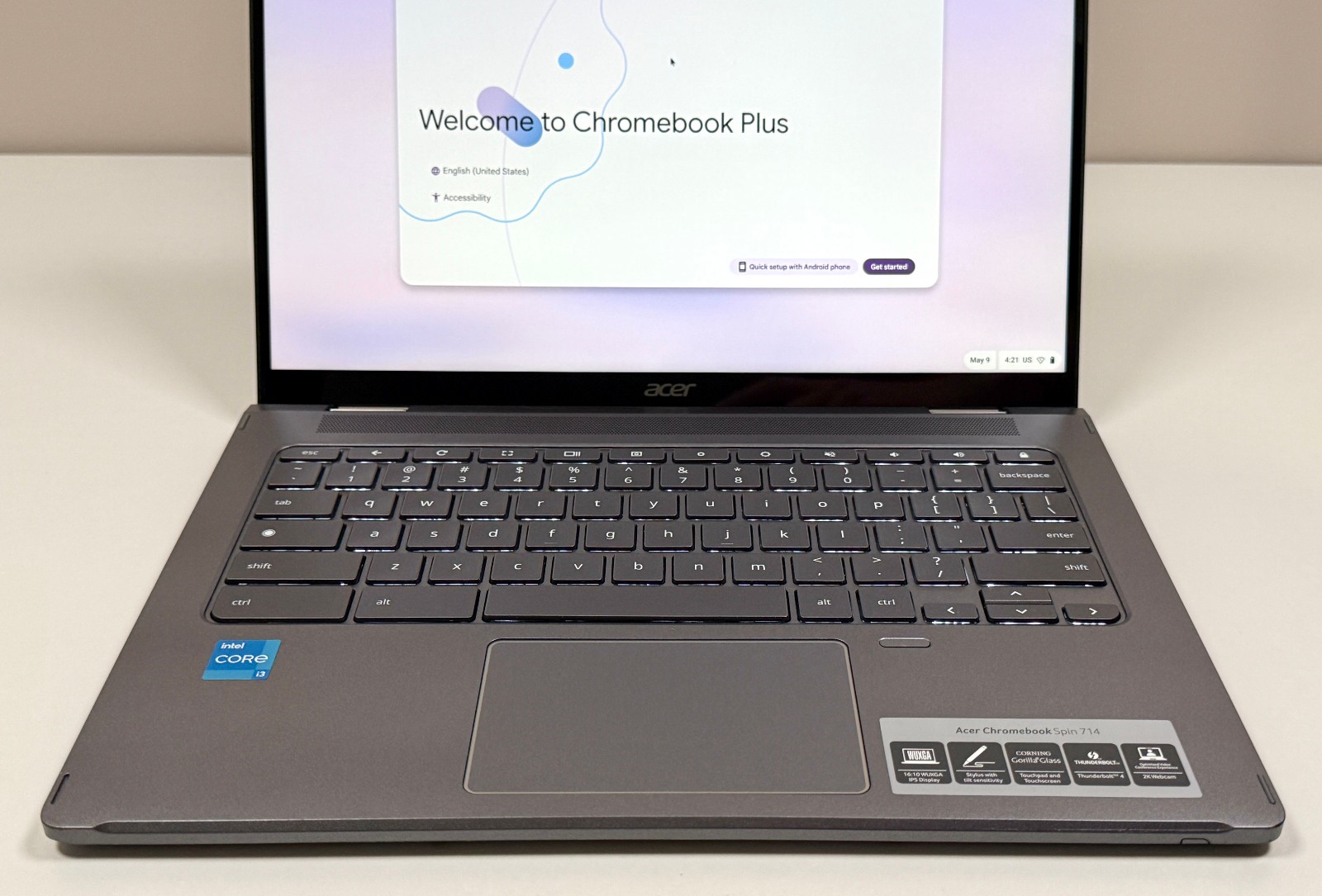 Acer Chromebook Spin 714 CP714-2WN-320J 14″ 1.2GHz i3-1315U 8GB RAM 256GB SSD