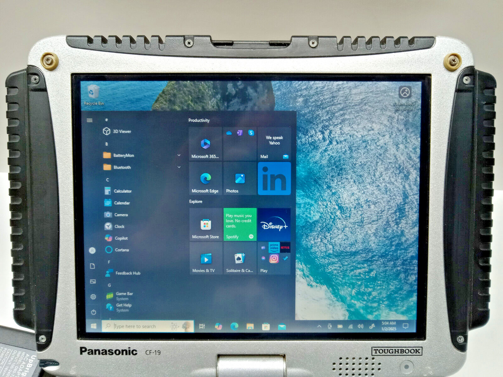 Panasonic Toughbook RUGGED CF-19 MK7 i5-3340M 2.70GHz 256 SSD/8AM WIFI BLUETO