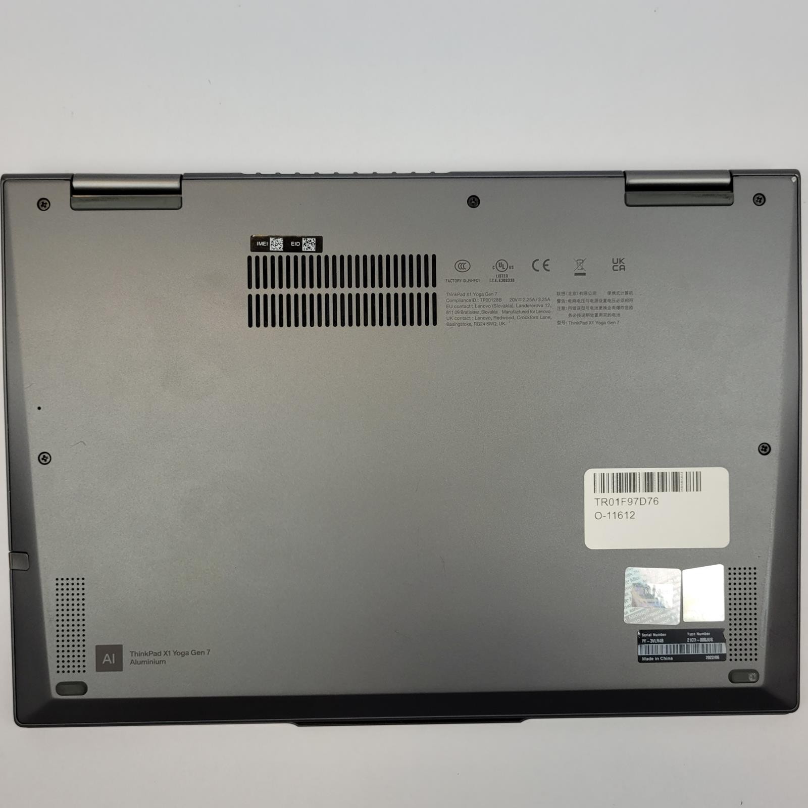LENOVO THINKPAD X1 YOGA G7 Win 11 i7-1280P 32GB RAM 1TB NVME | Grade A