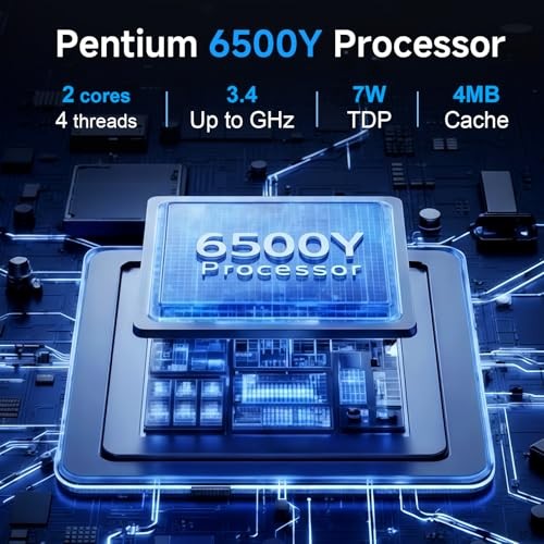Laptop, 15.6 Inch Laptops – 32GB RAM 512GB SSD, Pentium 6500Y Processor (Up to