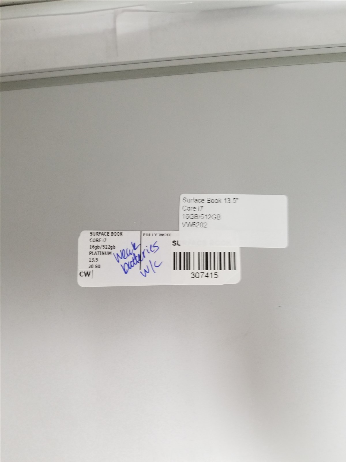 Microsoft Surface Book Core i7 13.5″ 16GB/512GB Silver Reduced Price VW6202