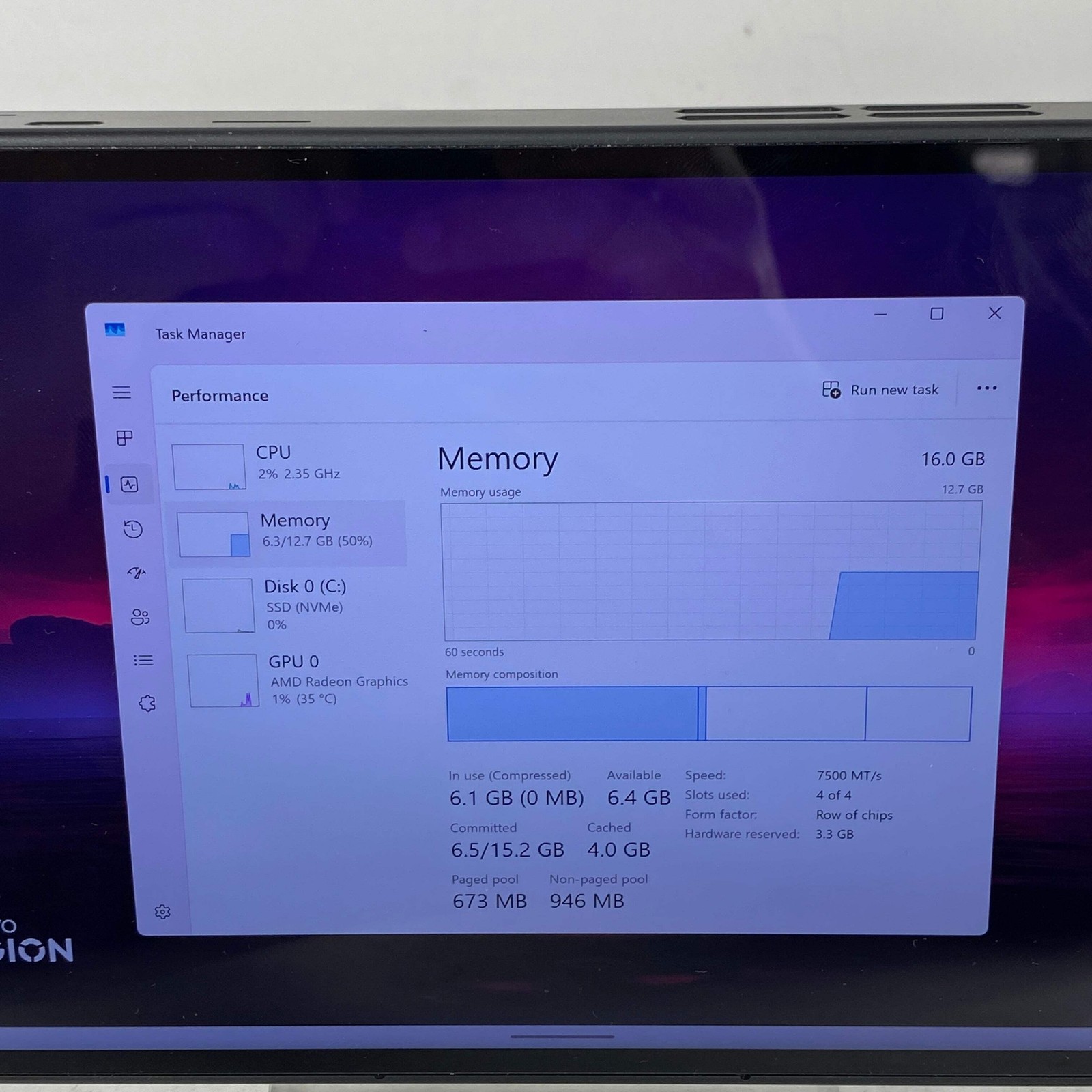 Lenovo Legion Go 8.8″ AMD Ryzen Z1 Extreme 16GB RAM 512GB Shadow Black 83E1001YU