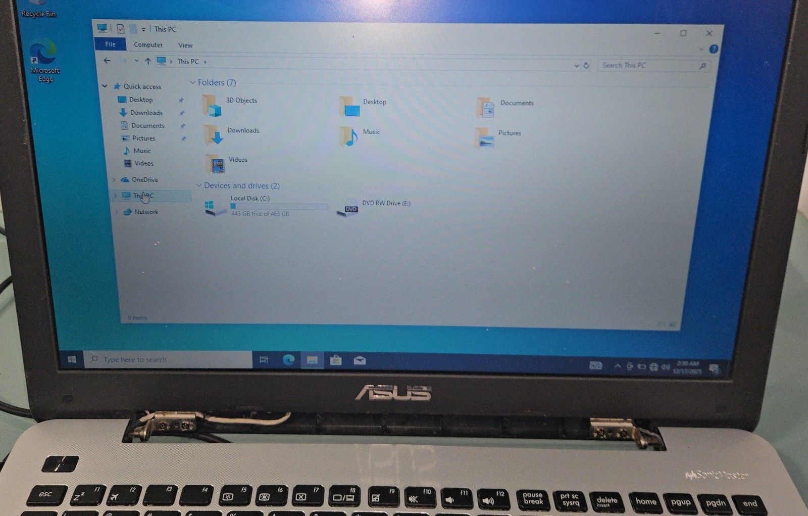 ASUS R556L INTEL CORE I7-4510U@2.60GHz 8GB RAM, 500gb Hdd, Win 10 READ!