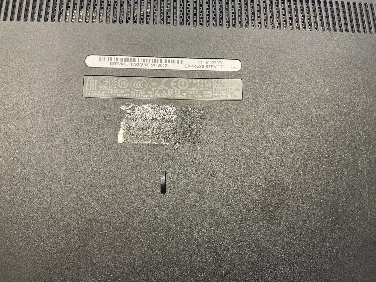 Dell Latitude 3550 | i5-3rd Gen | No Power(J9)