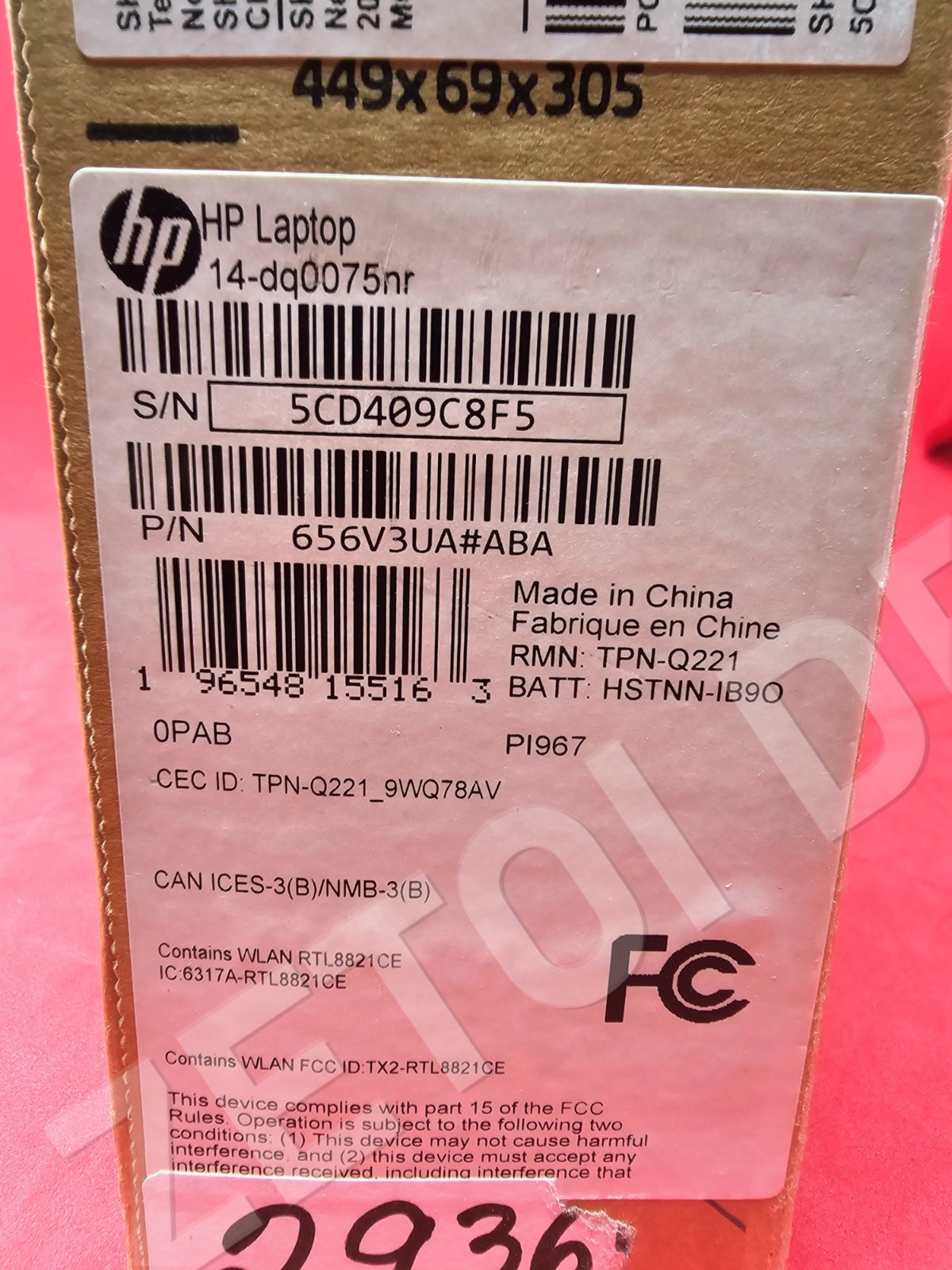 **BRAND NEW**HP14″ Laptop14-dq0075nr Intel Pentium N5030 4GB RAM 64GB Silver