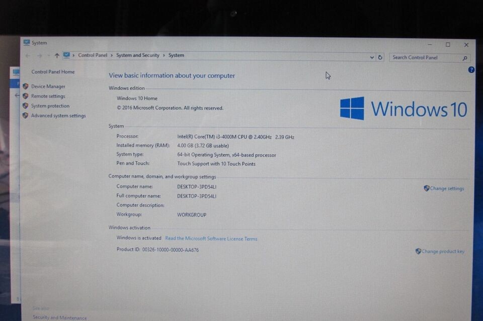 Lenovo ThinkPad E440 20C5-008UUS Laptop Intel Core i3-4000M 4GB 500GB WIN10