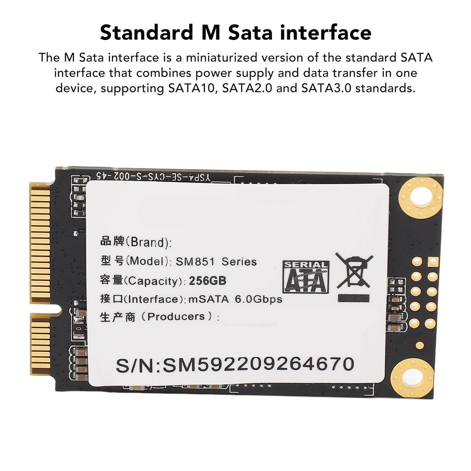 Laptop SSD Performance 500MB/S Read Speed For Desktop Computers With 3D NAND