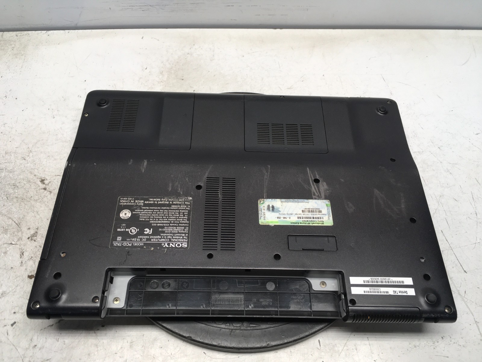 Sony Vaio VGN-FS640/W Intel Pentium M 1.6GHz 512 MB NO HDD