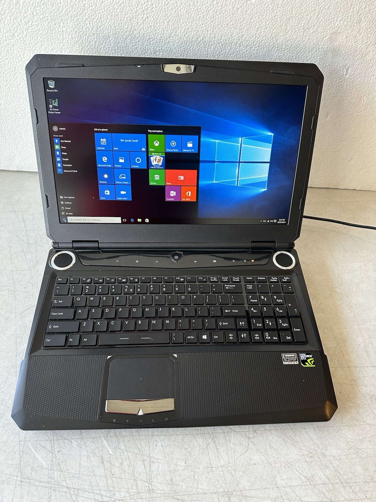 MSI MS-16f4 laptop I7-4810MQ CPU 16GB ram 128GB SSD NVIDIA GEFORCE GTX W10