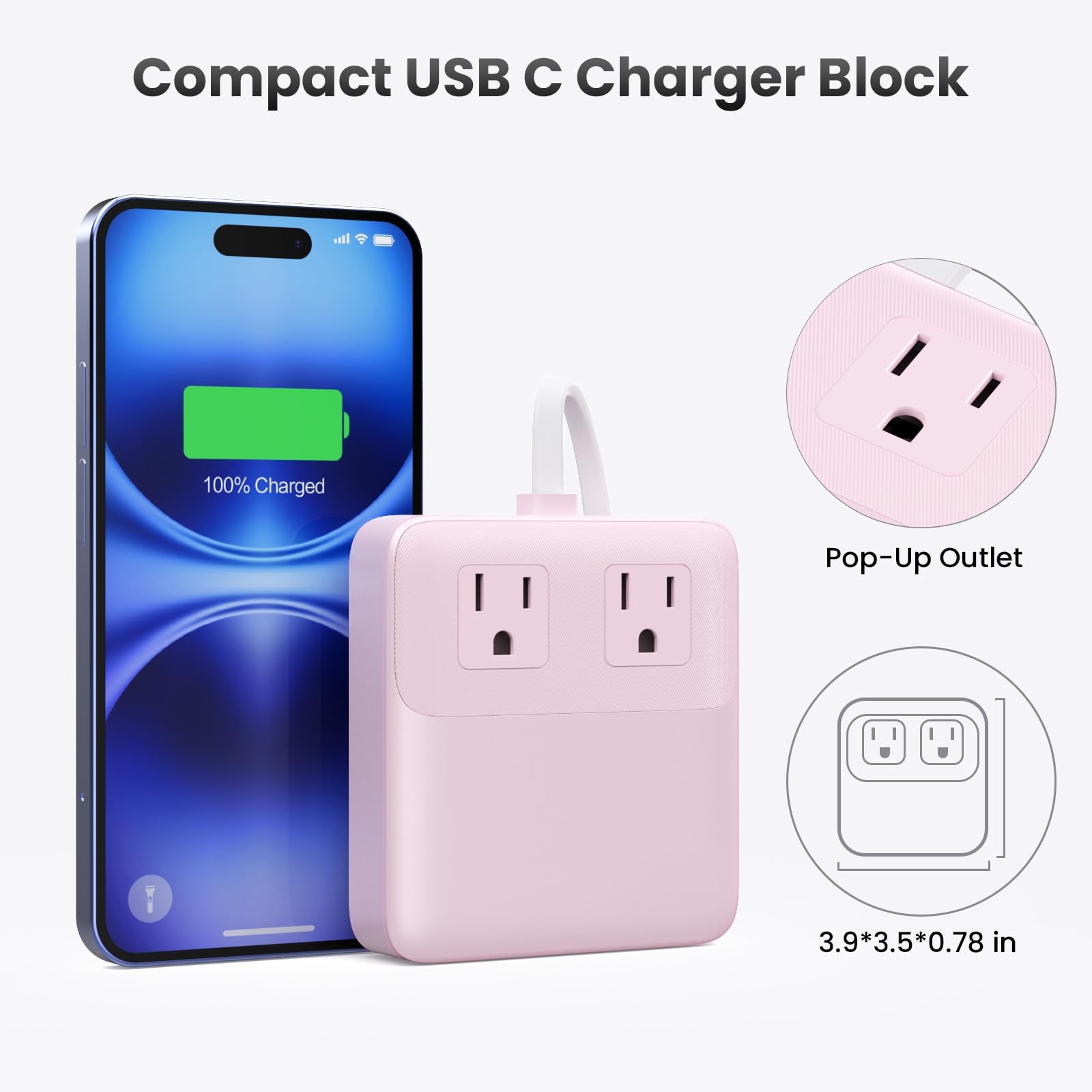 135W GaN IV USB C Charger Block 6-in-1 Fast Charging Station Hub for MacBook/iPh