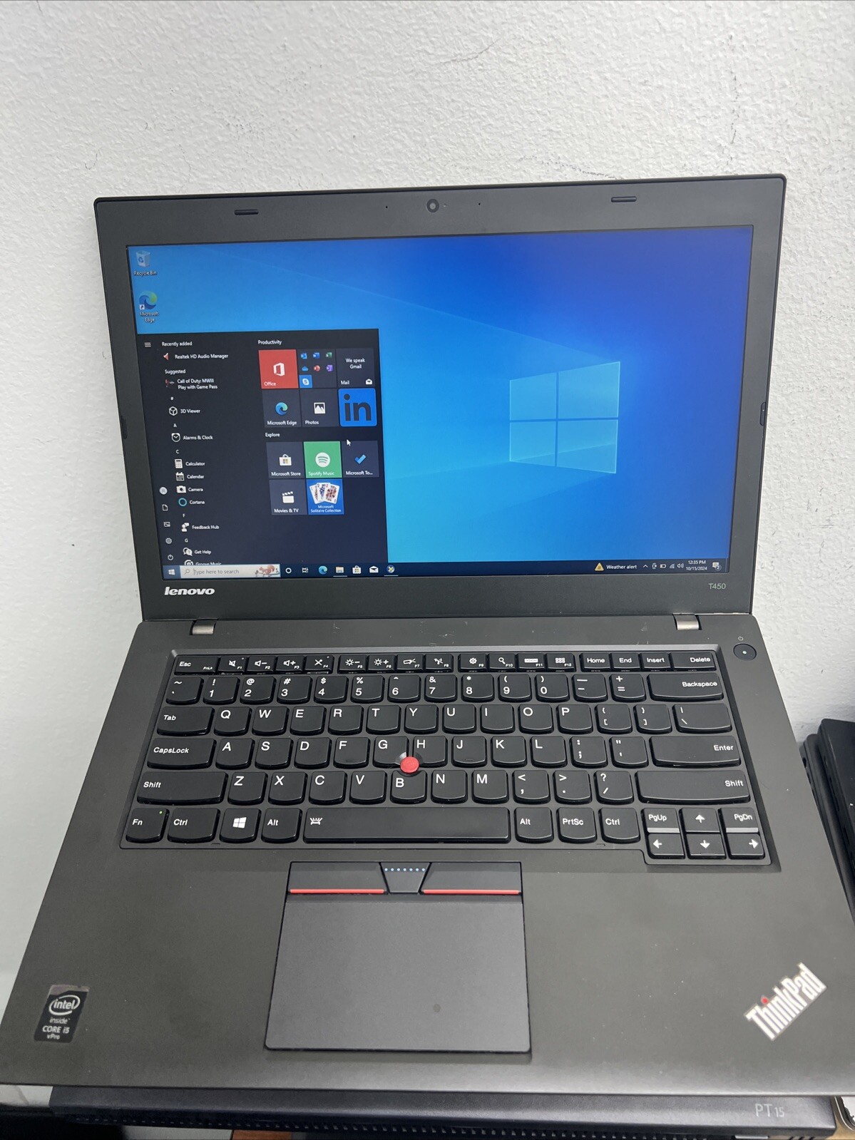 Lenovo ThinkPad T450 Core i5 5300U 2.3GHz 8GB RAM 128 GB SSD Win 10 Pro