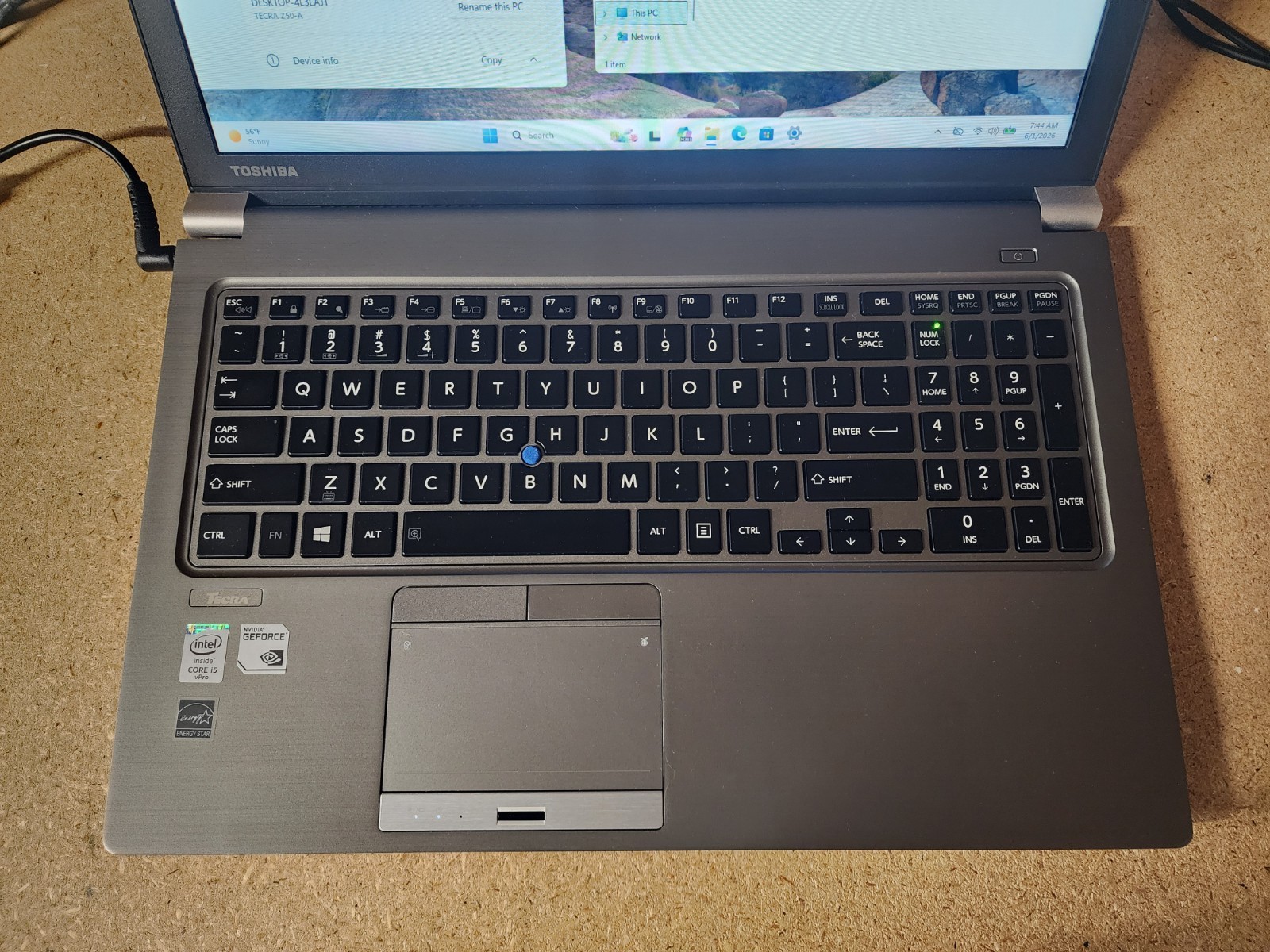 Toshiba Tecra Z50-A 15.6″ i5-4310U 2.0GHz 8GB RAM 256GB SSD W11 Pro NVIDIA GPU