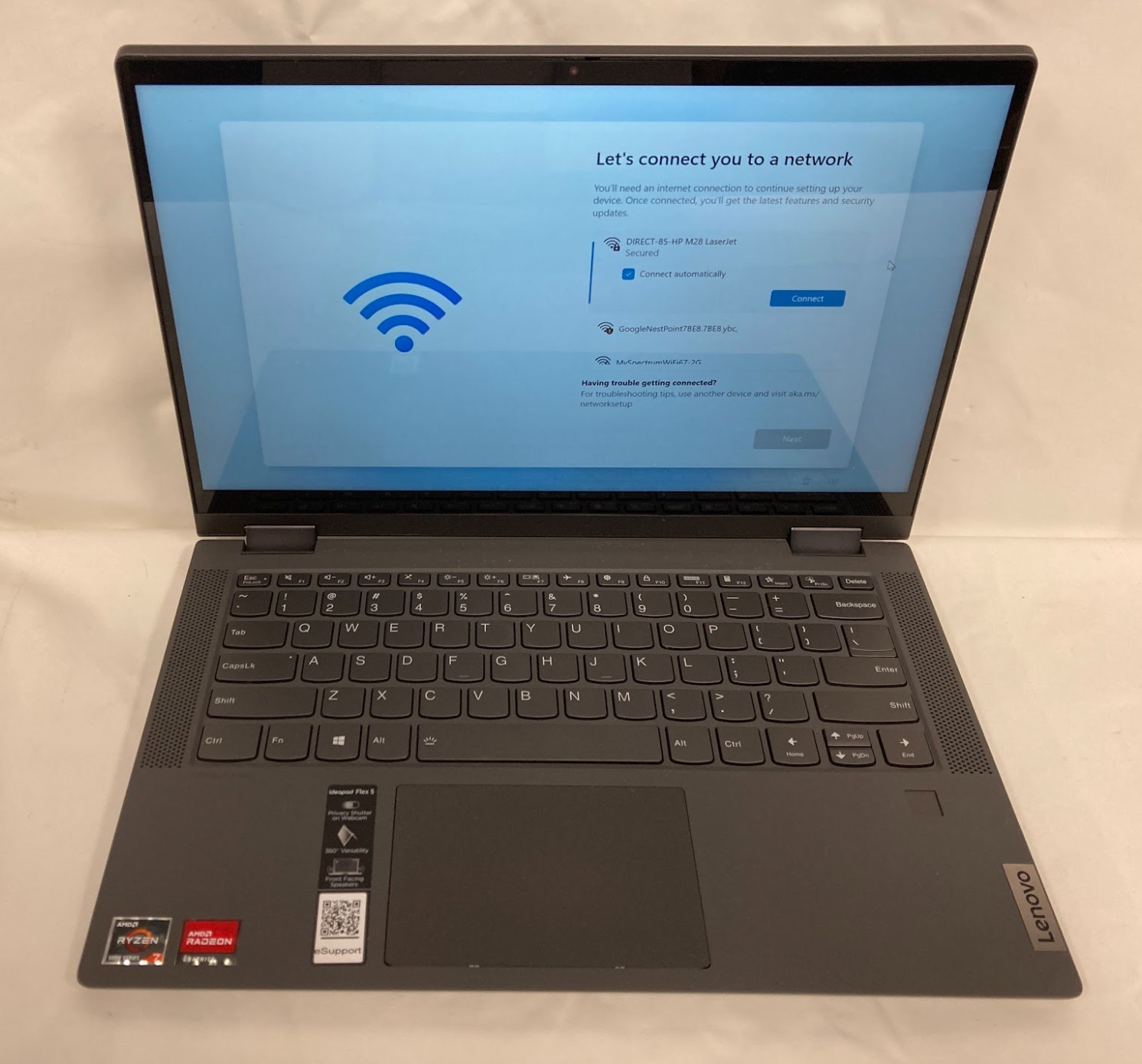 Lenovo Flex 5 Ultra-Thin Laptop, 14″ 2K QHD 2-IN-1 Touch Display, Ryzen 7-5700U