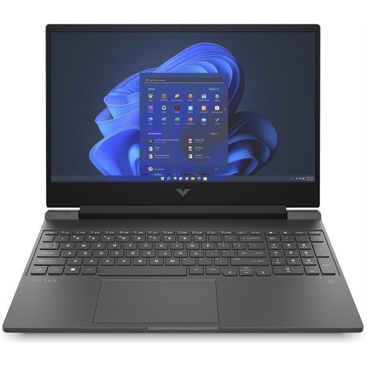 HP Victus 15-fa1030nr 15.6″ 8GB 512GB SSD Core™ i5-12450H Win11H, Mica Silver