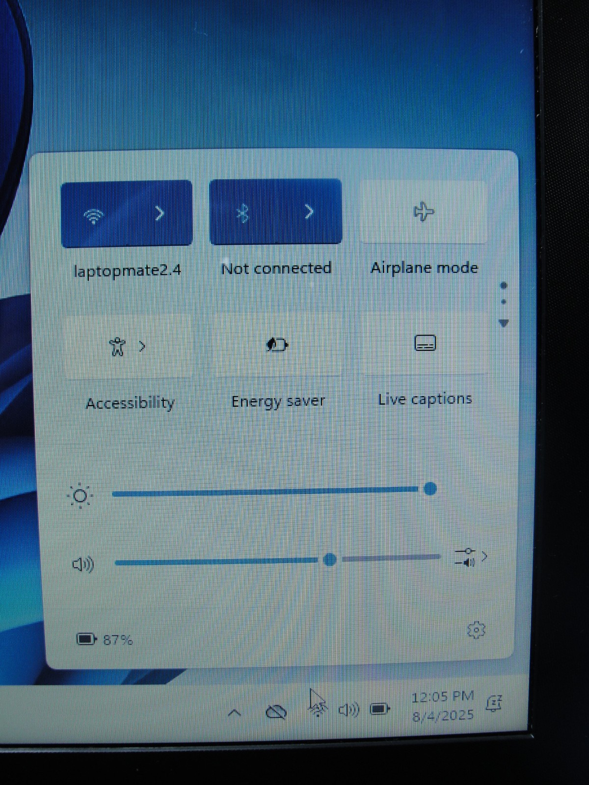 HP 15-DA1005DX 14”HD TOUCH Core i7-8565U 1.8GHz 12GB SSD Reset 256GB+Charger