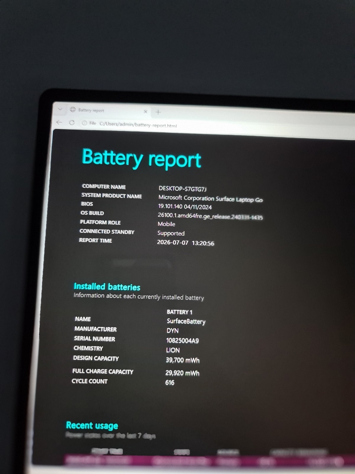 Microsoft Surface Laptop Go – 12.4” i5 10th Gen/8GB RAM/128GB (READ DESC) – 47C