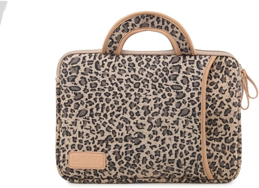 15.5 Inch Laptop Sleeve Case-Stylish Leopard Ultrabook Sleeve Macbook Bag For Ac