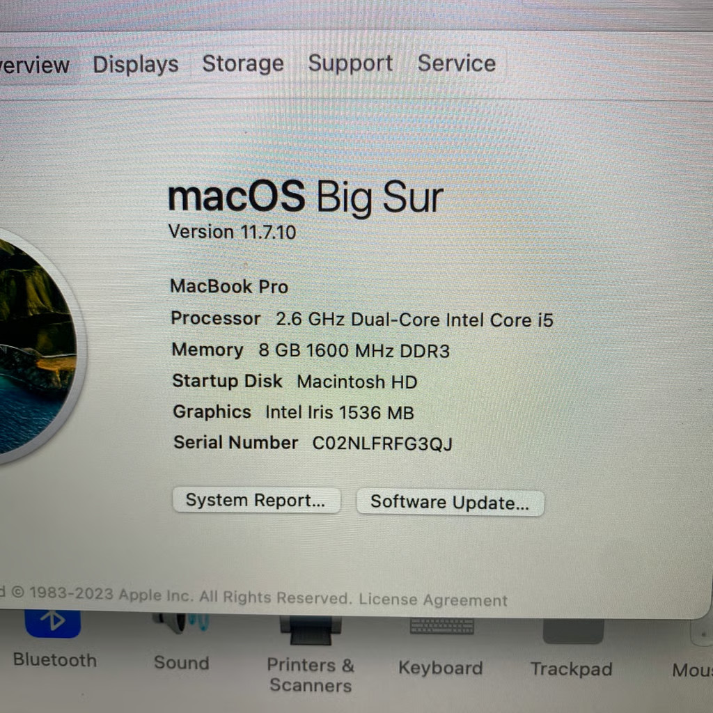Apple MacBook Pro A1502 | Intel Core i5 | 8GB RAM | 256GB SSD | macOS Big Sur