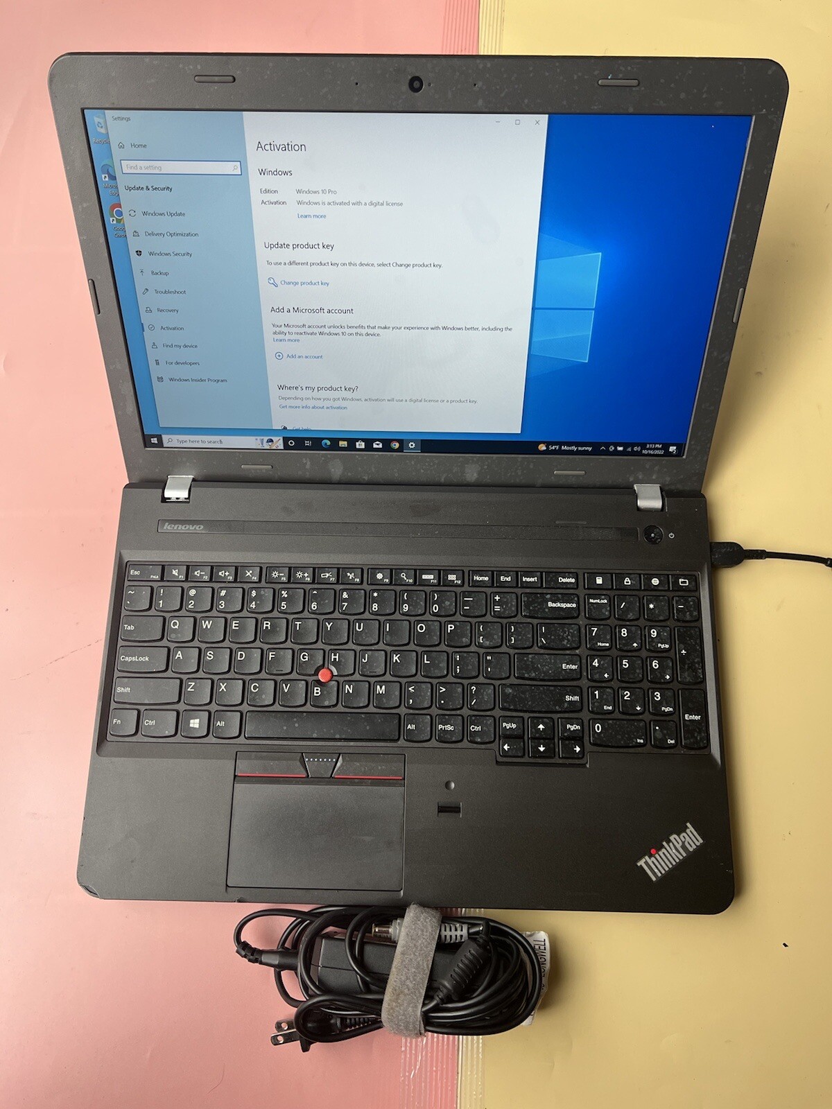 LENOVO THINKPAD EDGE E550 15.6” Core i3-4005U 4GB RAM 500GB HDD WEBCAM 1920X1080