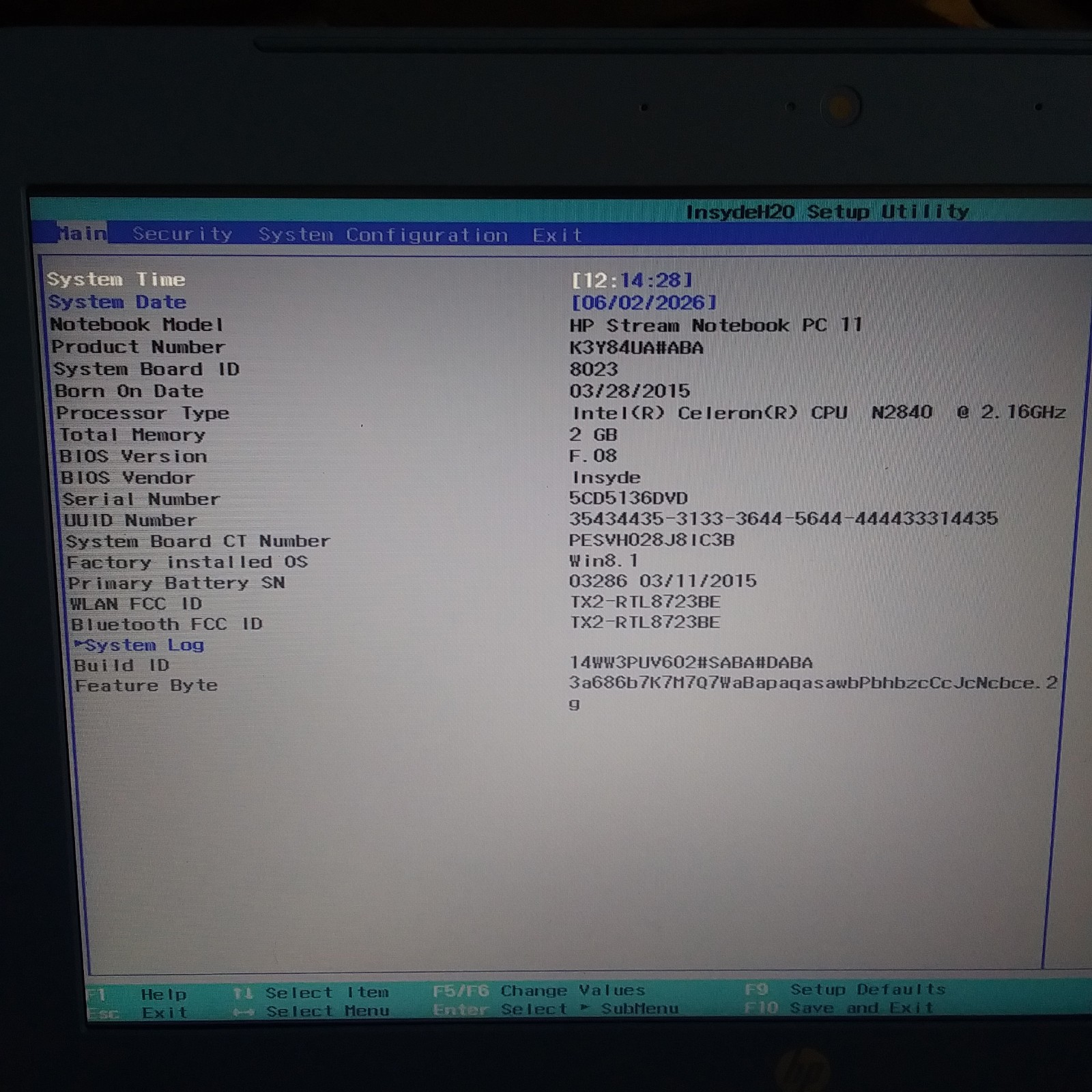 HP Stream 11-D010WM N2840 Intel Celeron 2GB Ram 32GB eMMC Linux Mint