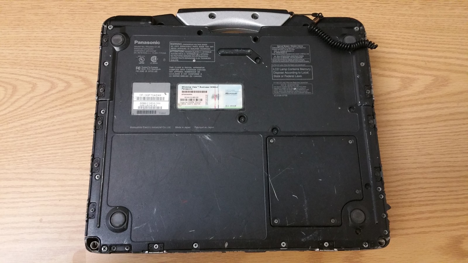 CF-30 Toughbook Fully-Rugged Laptop 1.66Ghz 1.0Gb RAM/80GB HDD/WIFI/TOUCH