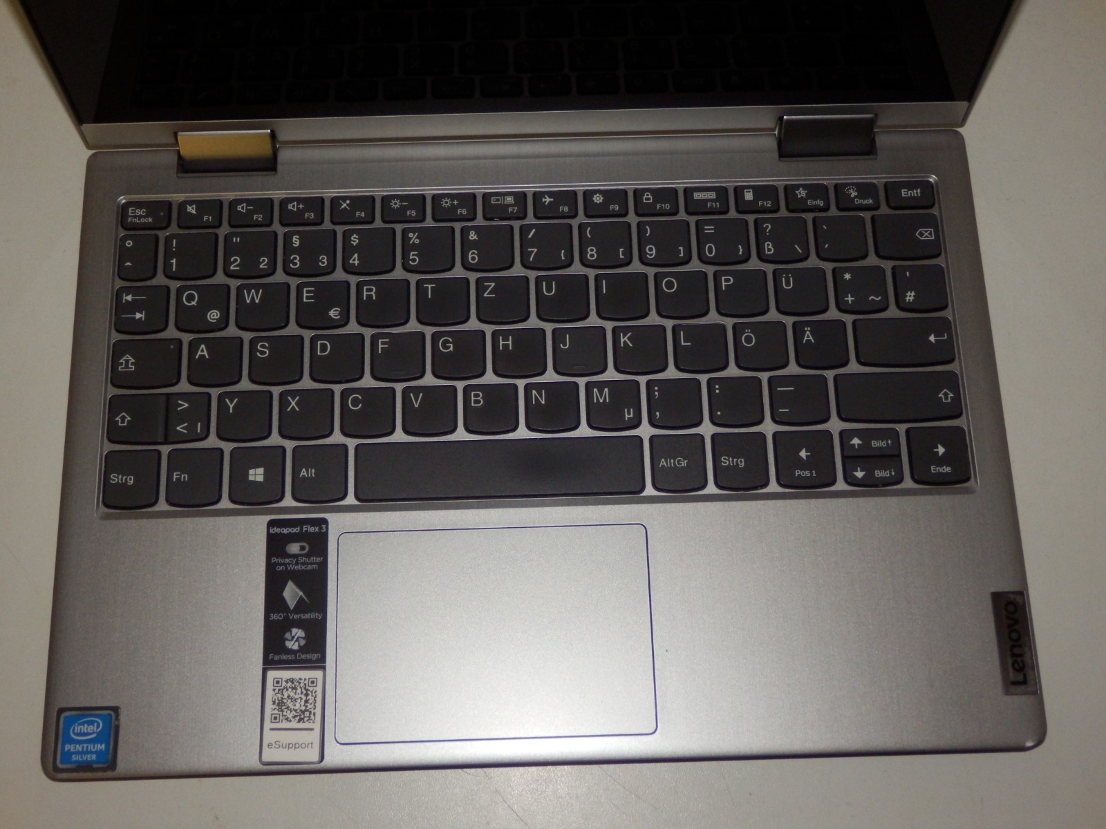 Lenovo IP Flex 3 11IGL05 – Intel Pentium N5030, 4GB Ram, No SSD, 11.6″ inch HD