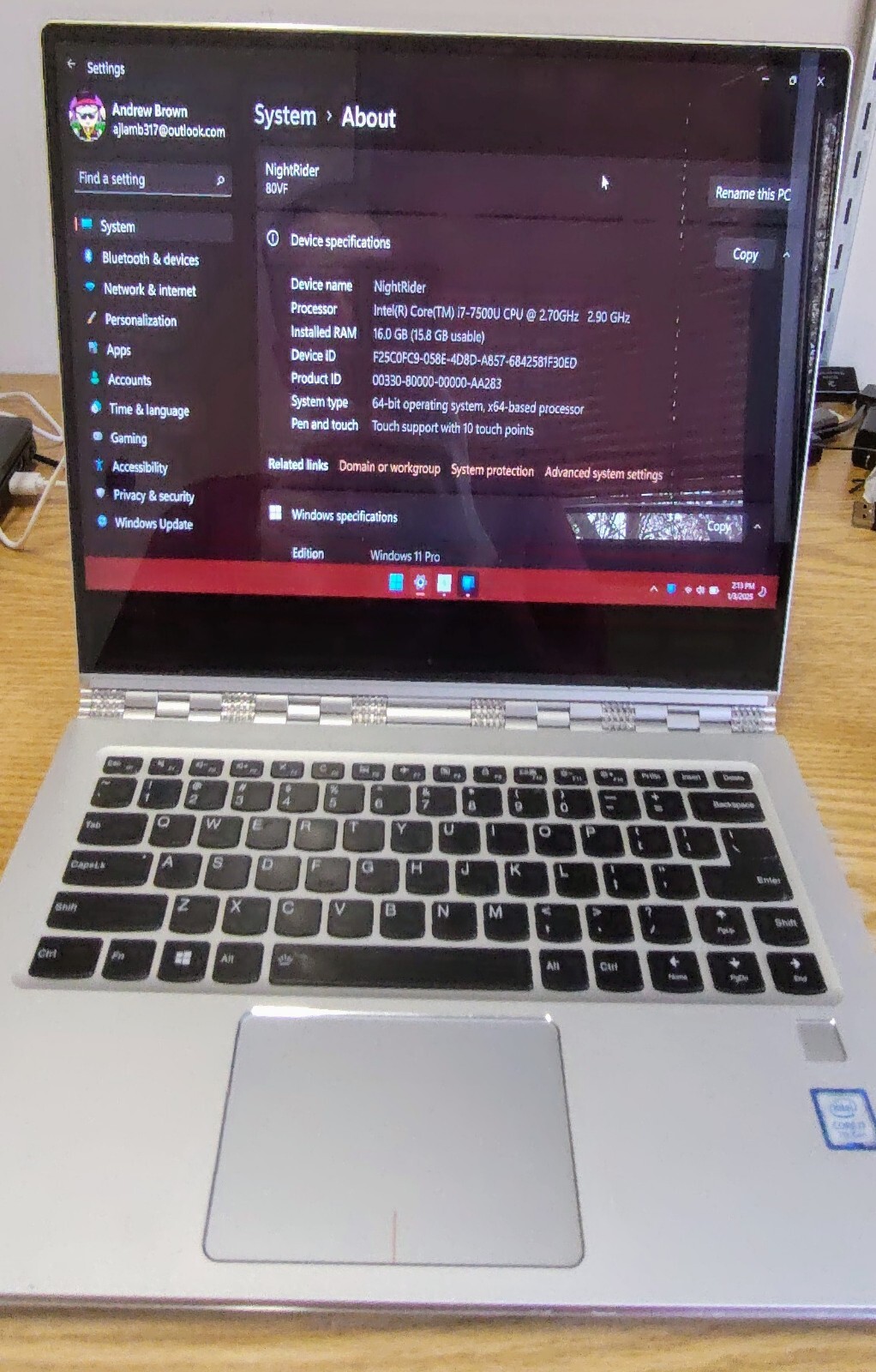 ✨ Lenovo Yoga 910-13IKB – Perfect Condition, 16GB RAM, 512GB SSD ✨
