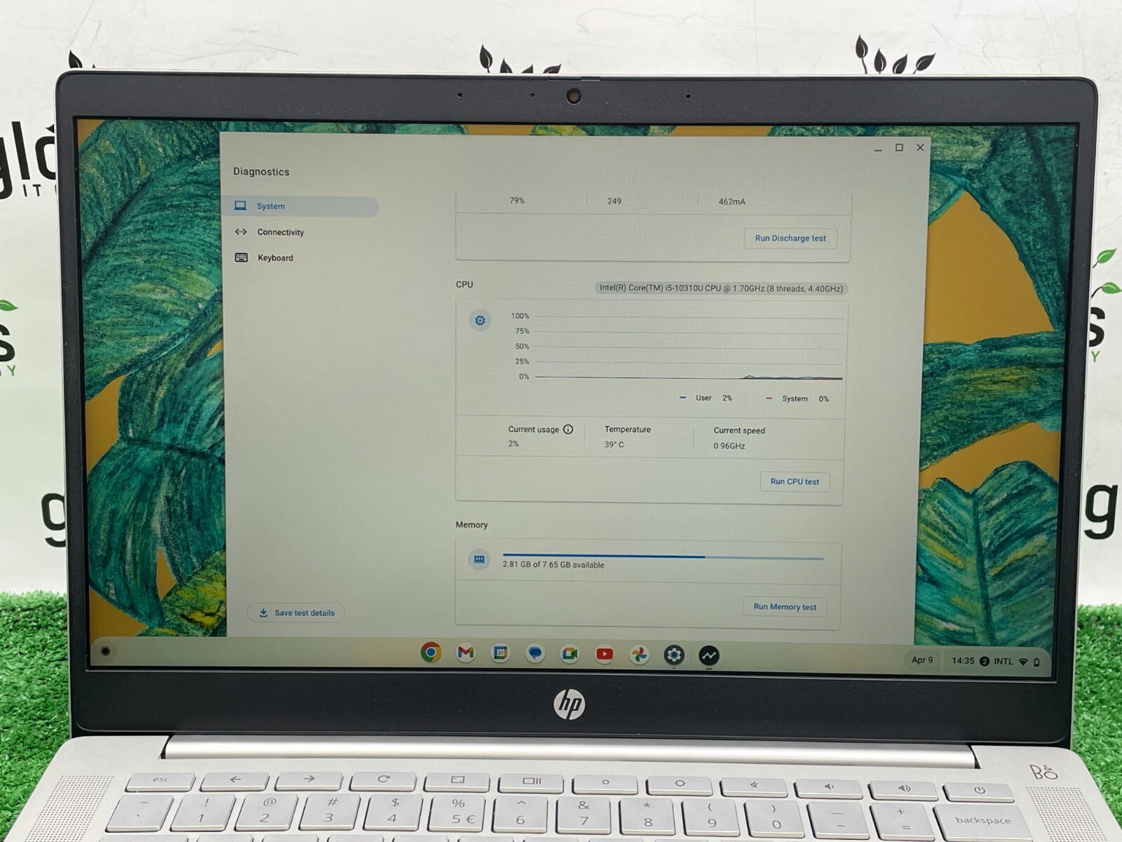 HP Pro c640 Chromebook Laptop Intel i5-10310U 1.70GHz / 8GB RAM / 64GB SSD A*