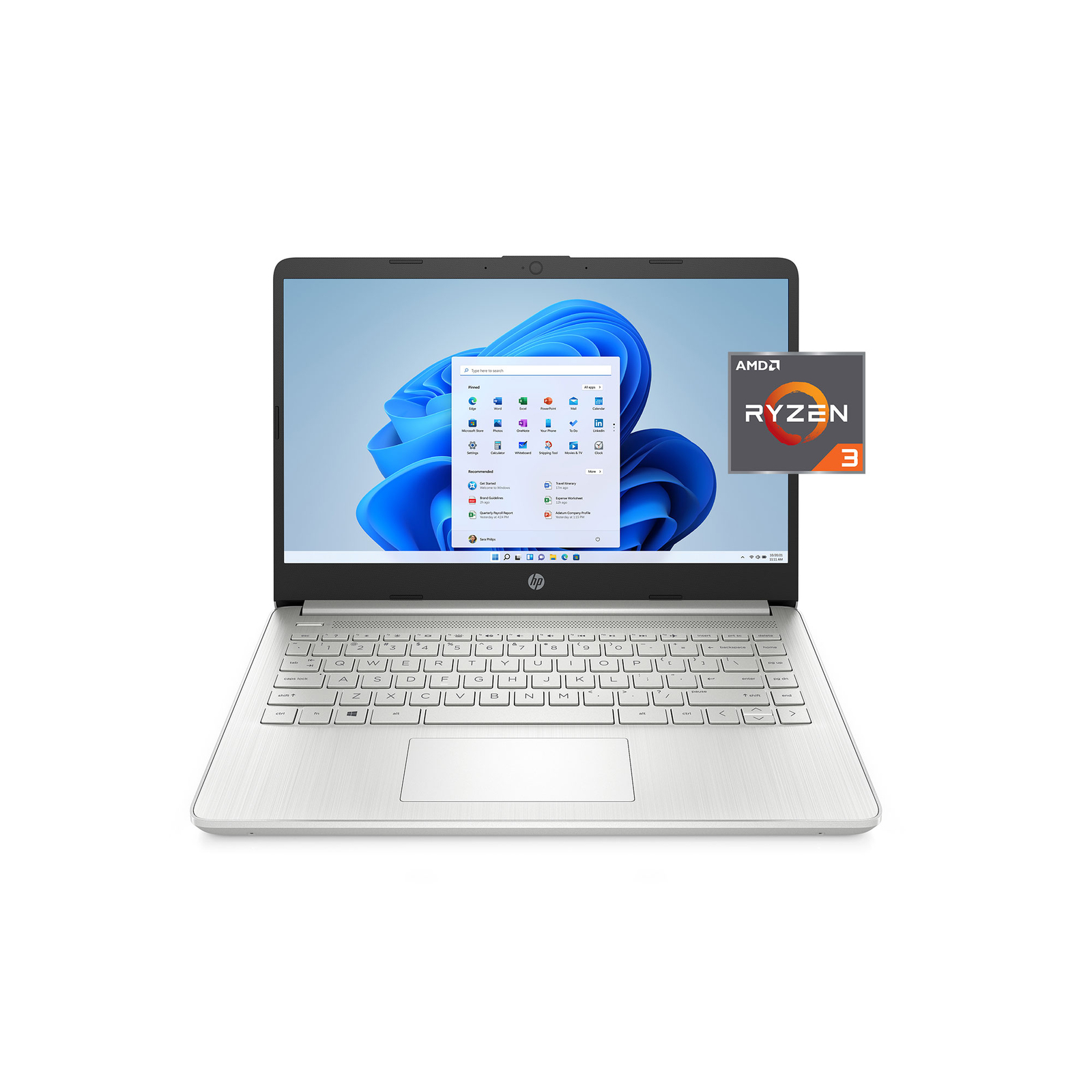 HP 14-fq0110wm HP 14″ FHD AMD Ryzen 3 3250U 2.6GHz AMD Radeon Graphics 4GB RAM