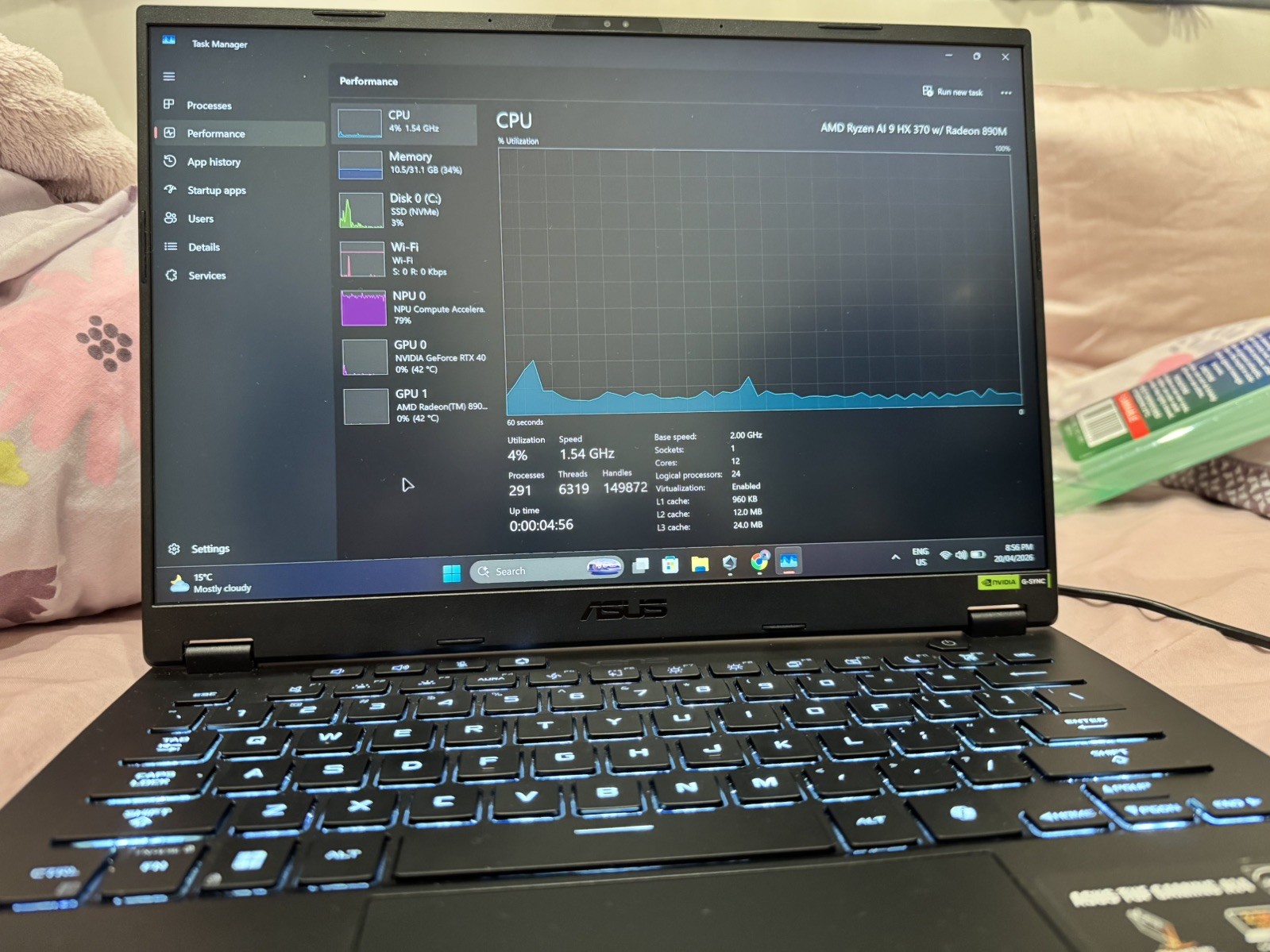 ASUS Tuf Gaming A14 – 1TB SSD – 32GB RAM – GeForce RTX 4050