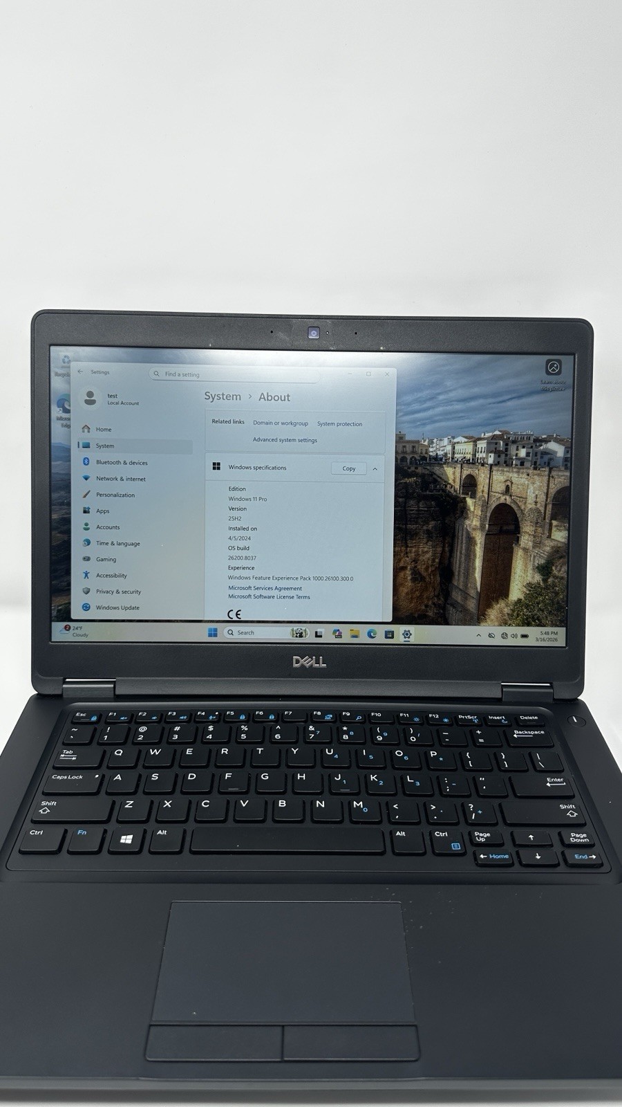 Dell Latitude 5490 i7-8650U 16GB 238GB SSD Windows 11 Pro 14″ Black