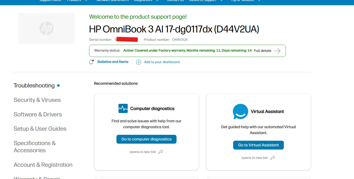 HP OmniBook 3 17.3″ FHD ULTRA 7 255U Up to 5.2 GHz 16GB RAM 1TB SSD Mica Silver