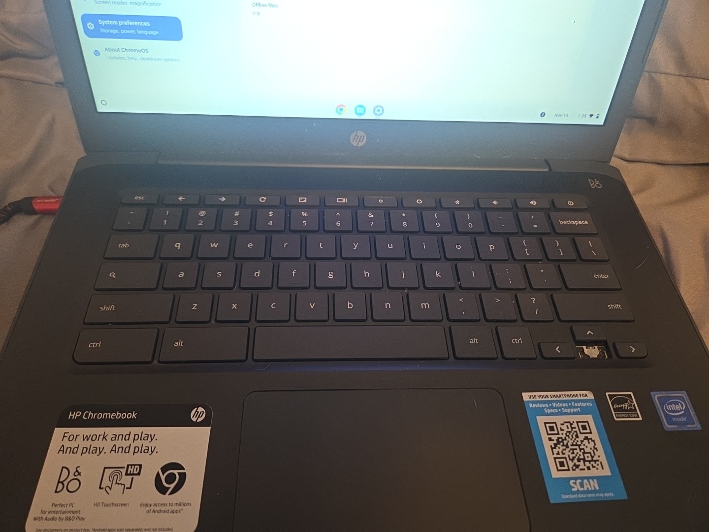 HP Touch Chromebook 14 inch (32GB, AMD A4,1.5GHz,4GB) Laptop – Chalkboard Gray –