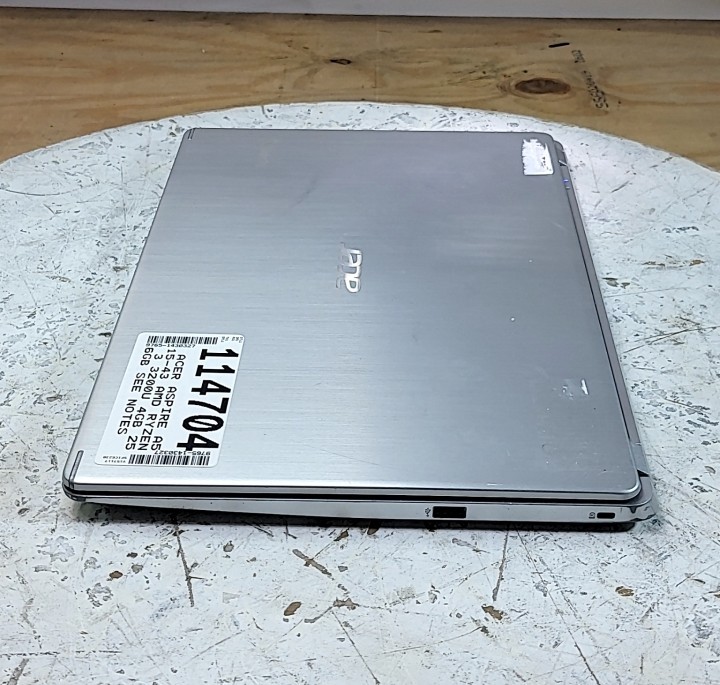 ACER ASPIRE A515-43 Laptop AMD RYZEN 3 3200U 4GB 256GB SEE NOTES