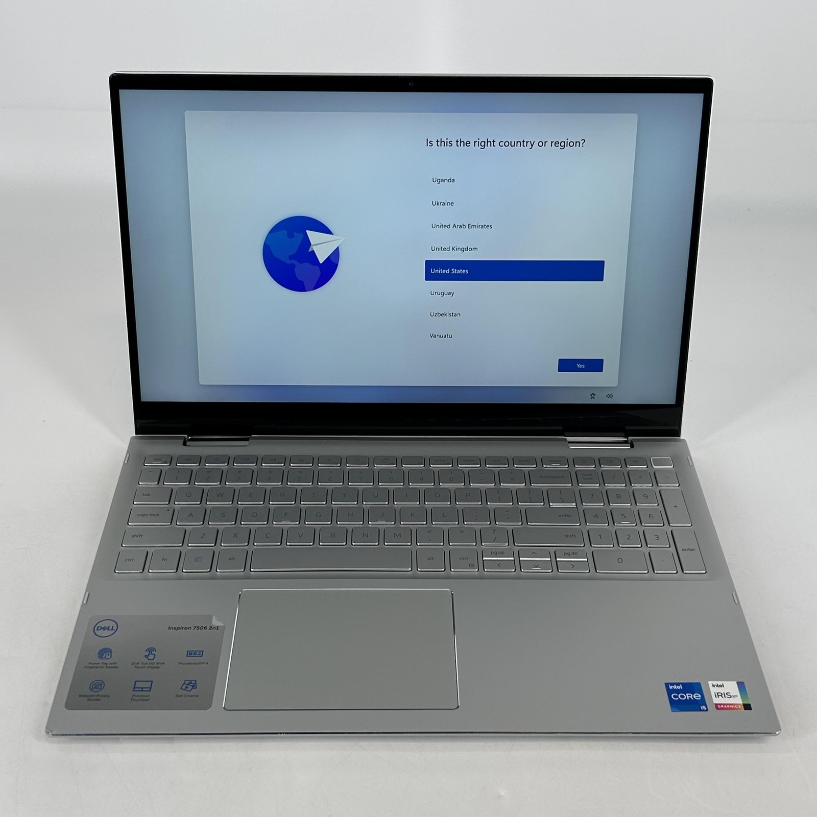 Dell Inspiron 7506 (2-in-1) 15.6 FHD TOUCH i5-1135G7 2.40GHz 8GB 256GB SSD Good