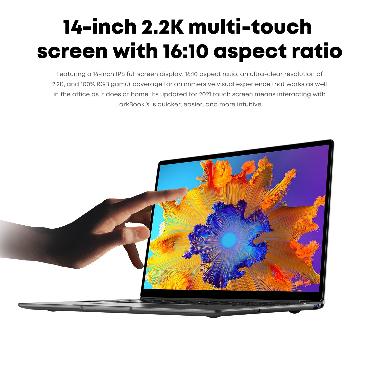 CHUWI Laptop LarkBook X TouchScreen 8GB RAM 256GB SSD Windows 11 Home PC