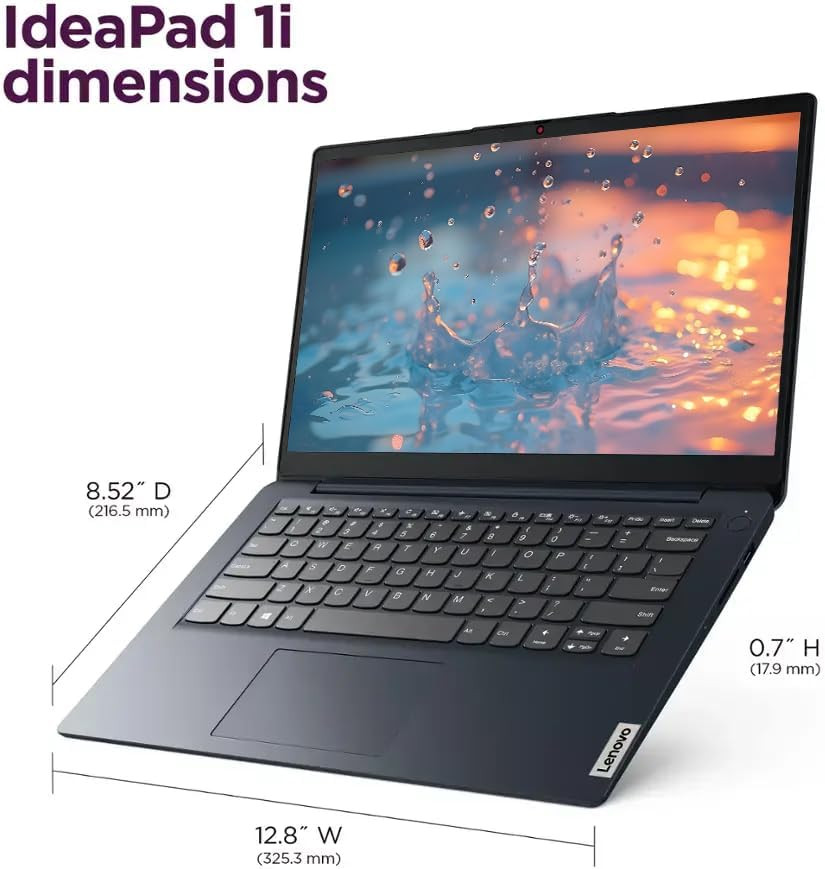 Ideapad 14″ Business Laptop with Microsoft 365 & Copilot AI, Intel Processor, 12