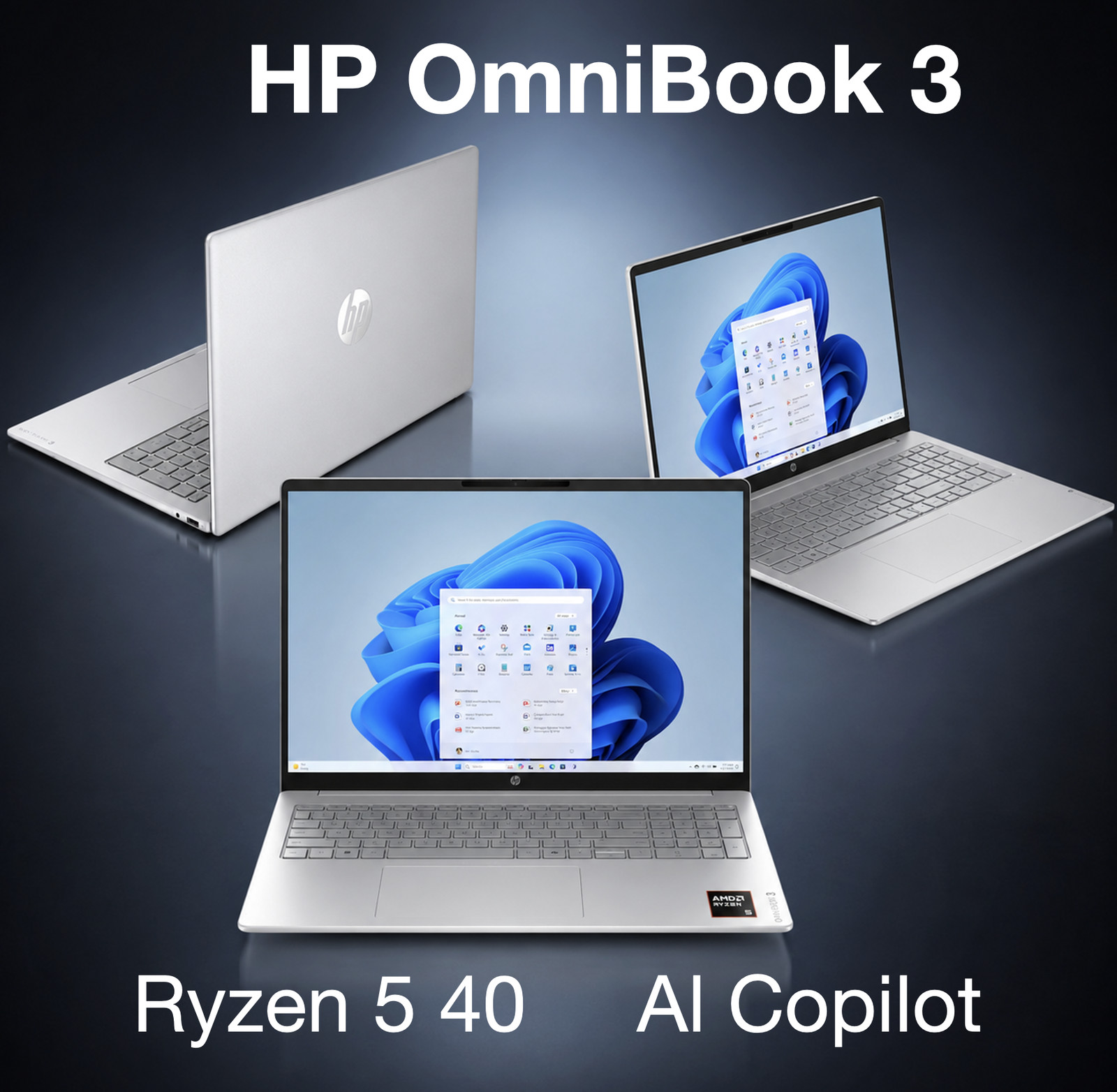 HP OmniBook 16.0″ 1920×1200 AMD Ryzen 5 40 16GB RAM 256GB SSD Windows 11 Pro