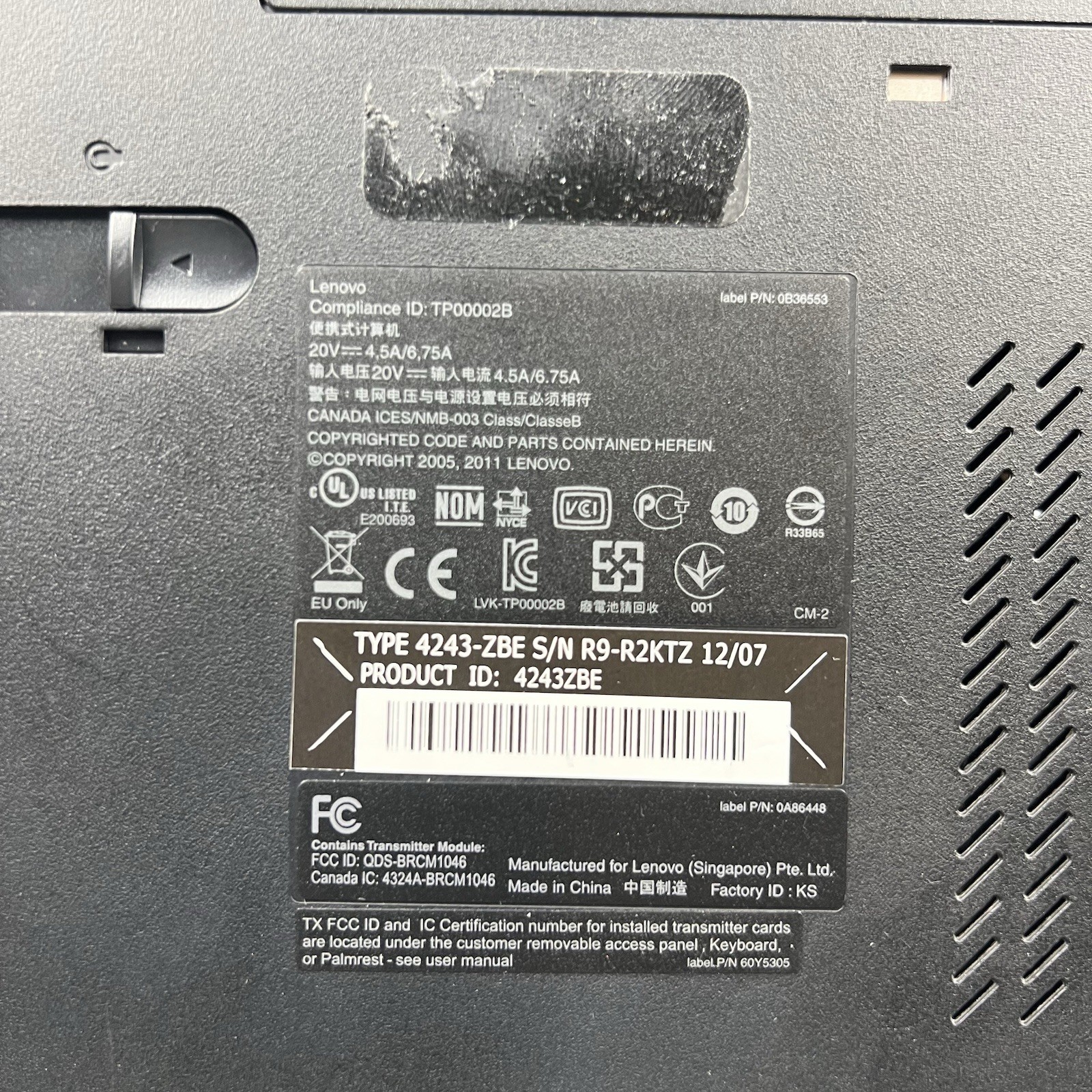 Lenovo ThinkPad T520 Intel i7-2640M 8GB 320GB HDD Linux Mint OS w/ Charger|ELP91